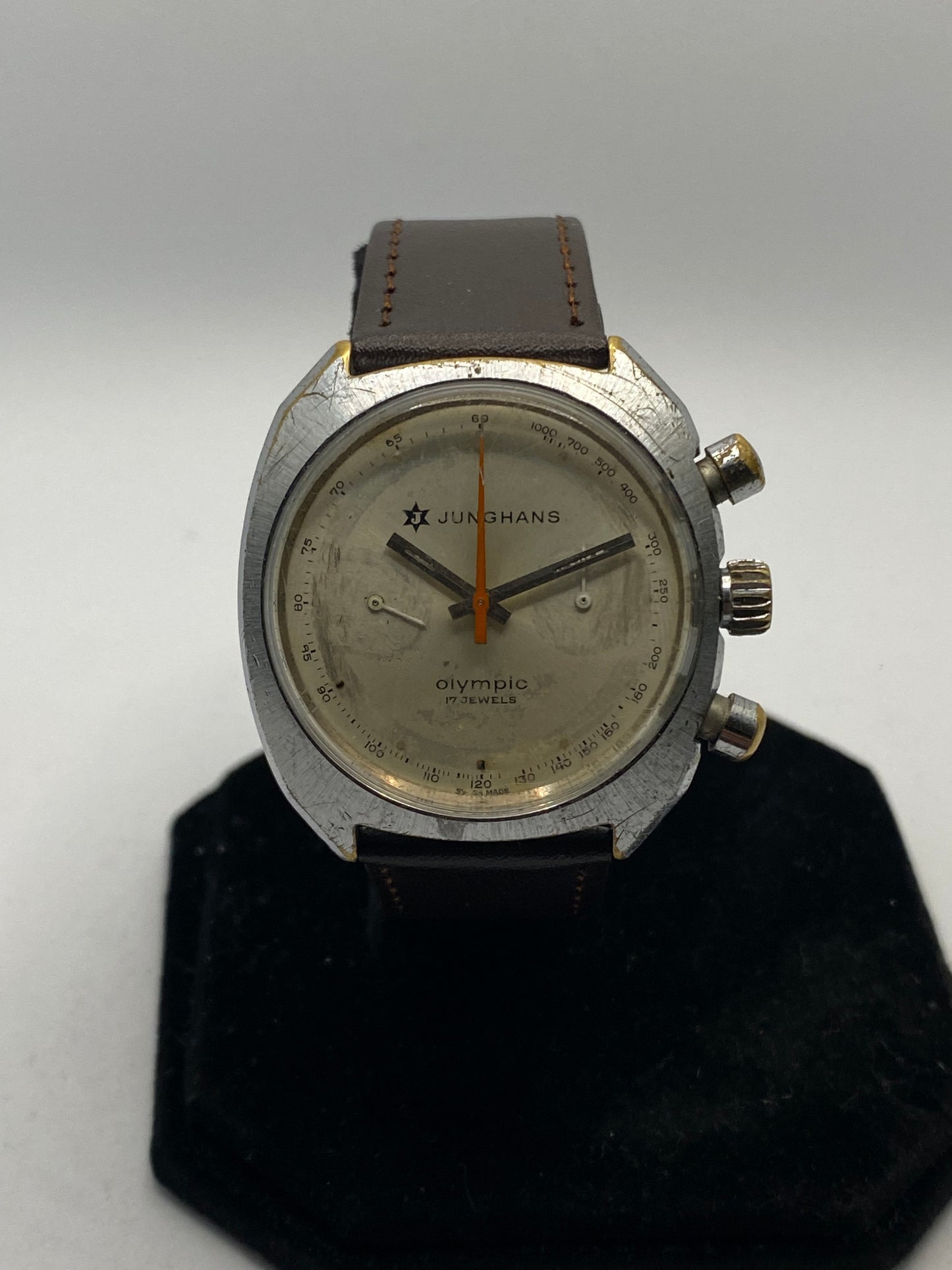 Junghans Chronograph Olympic Valjoux 7733 Rare Watch