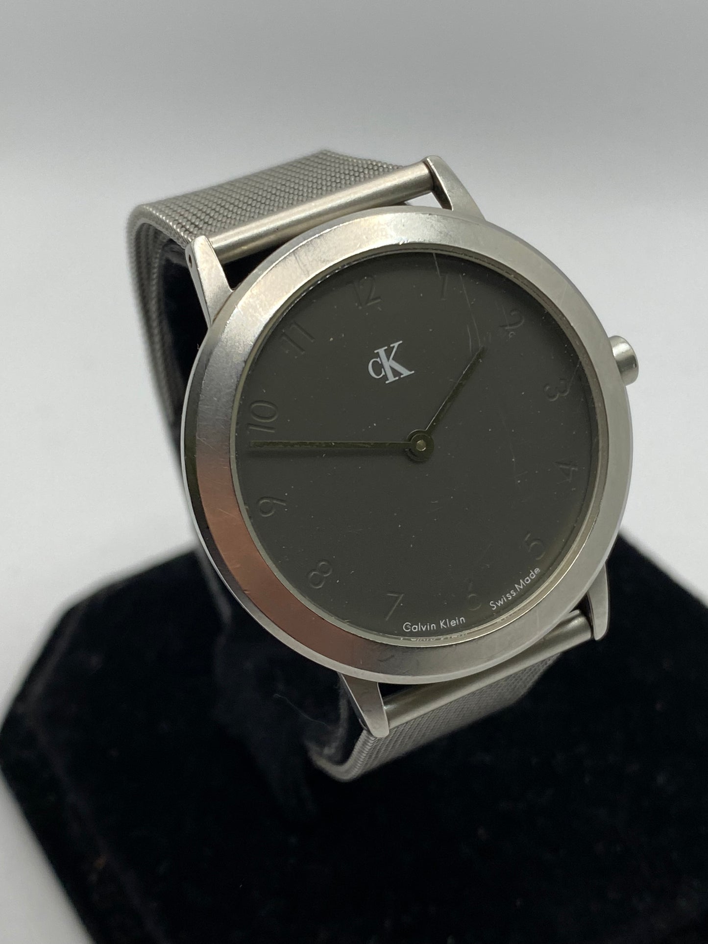 CK Calvin Klein 10ATM Ultra Thin 4,9mm All Stainless Steel Vintage 90s