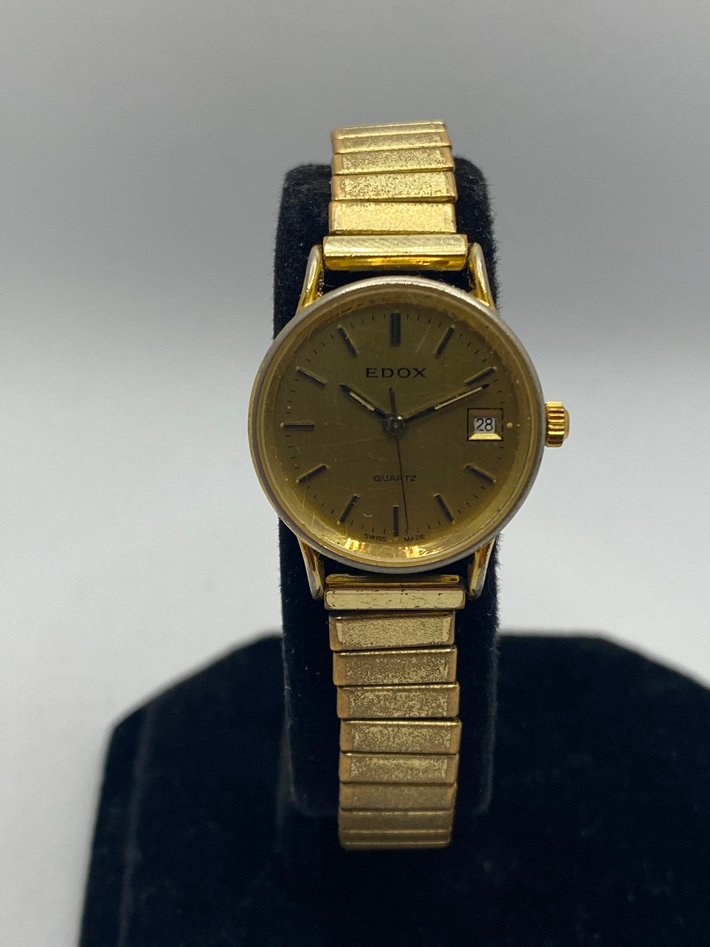 Edox Quartz All Gold Plated Ladies Watch