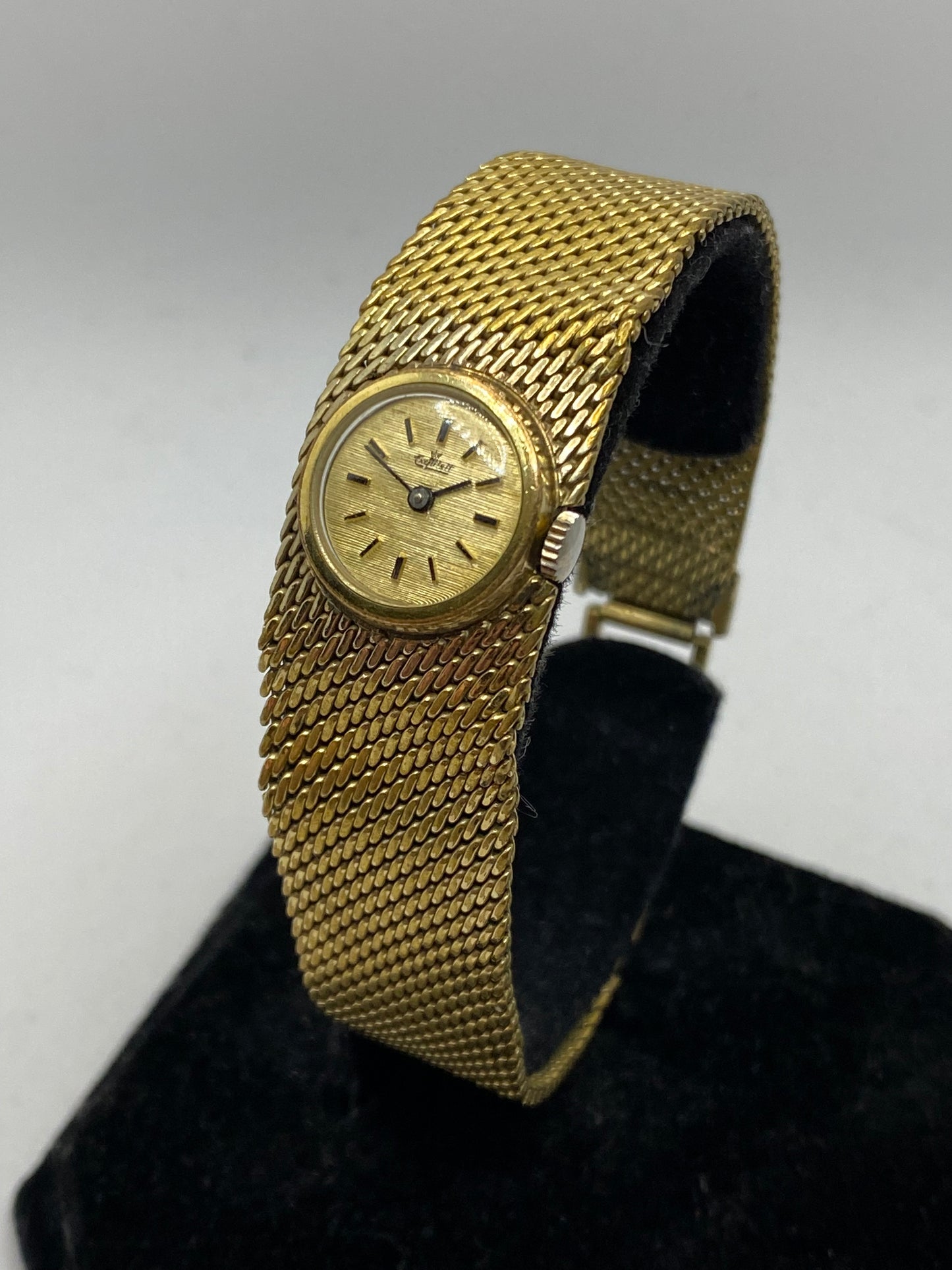 Exquisit Luxury 18K Gold Plated Vintage Ladies Watch