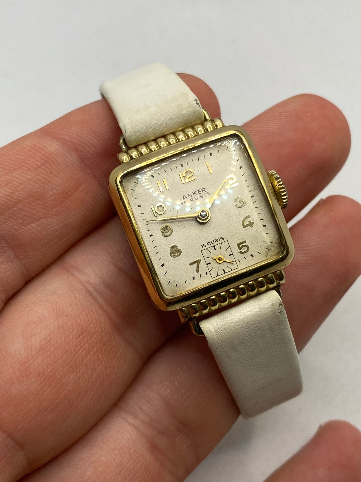 Anker 15 Rubis Small Second 50s Vintage Ladies Watch