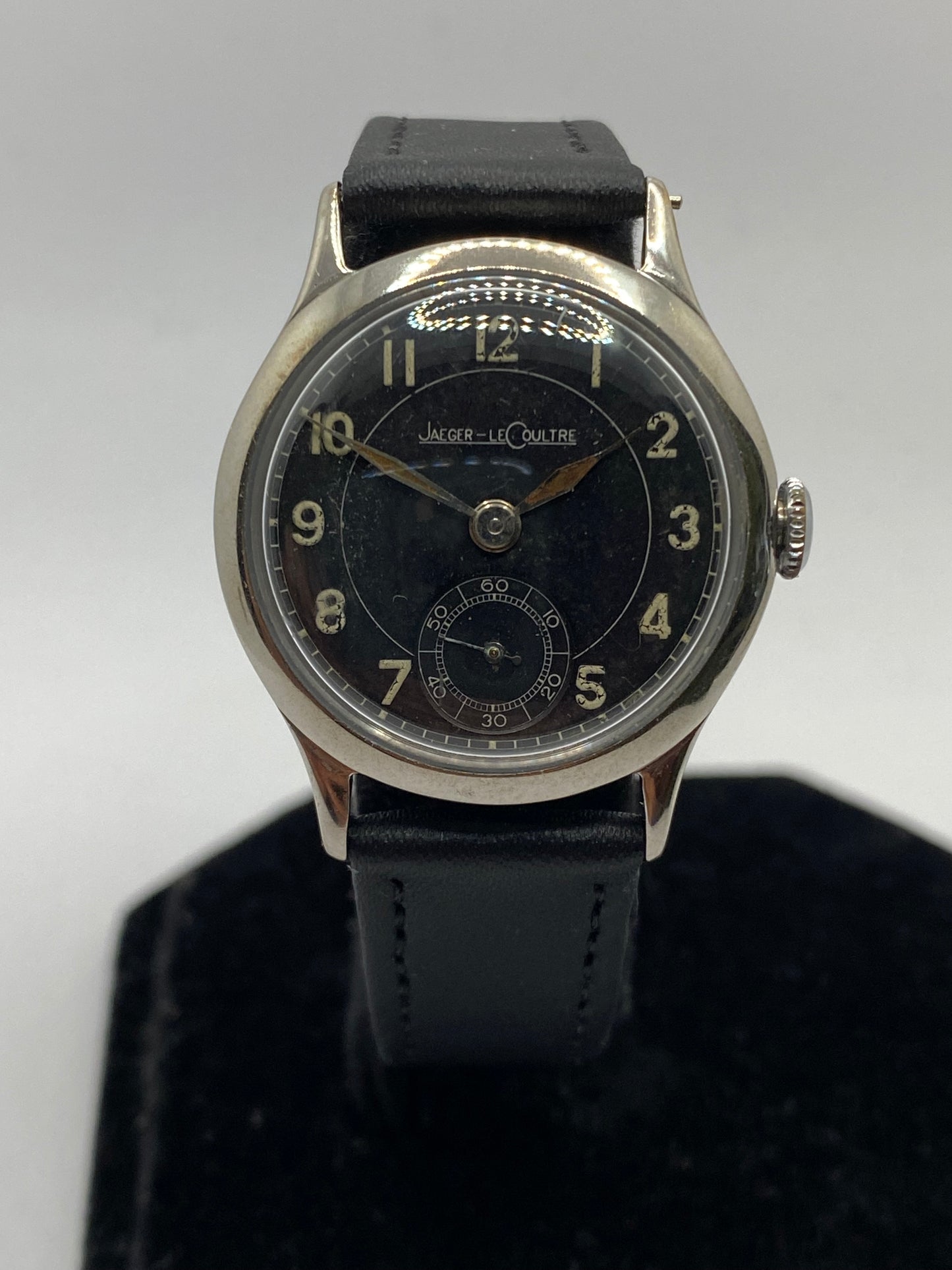 Jaeger LeCoultre Military WW2 Manual Wind Black Dial Men’s Watch