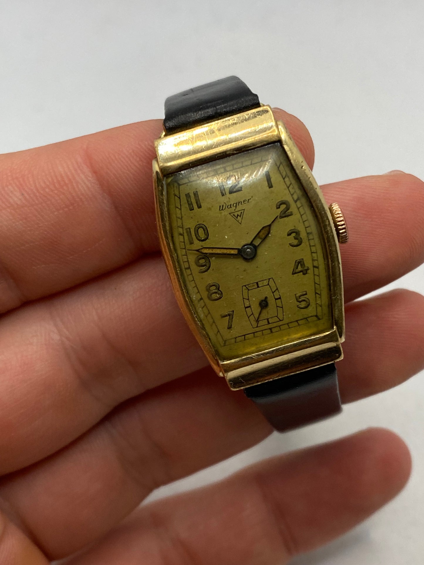 Wagner Military WW2 1940s Art Deco Vintage Watch