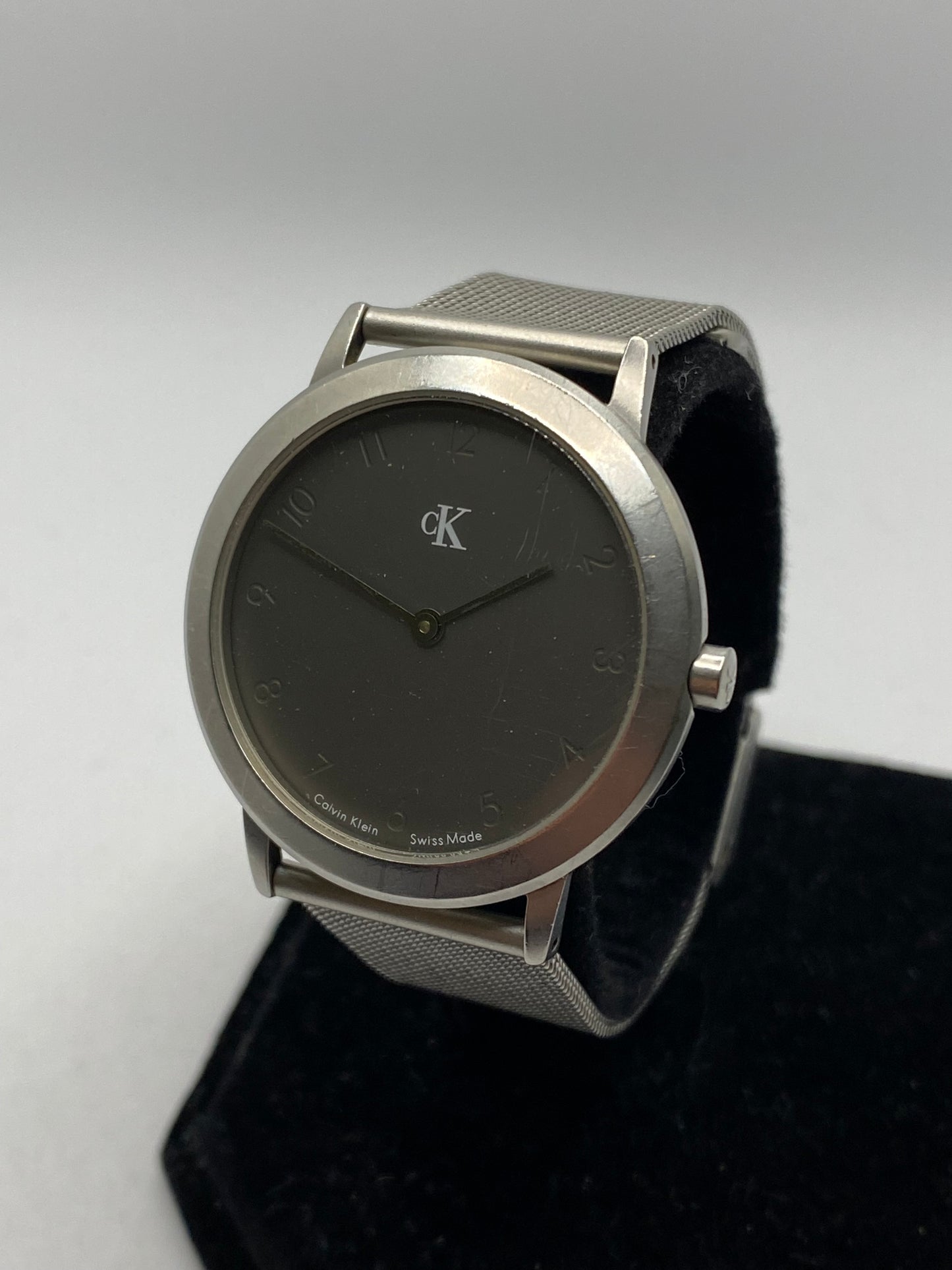 CK Calvin Klein 10ATM Ultra Thin 4,9mm All Stainless Steel Vintage 90s