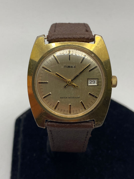 Timex Manual Wind Gold Plated Men’s Watch