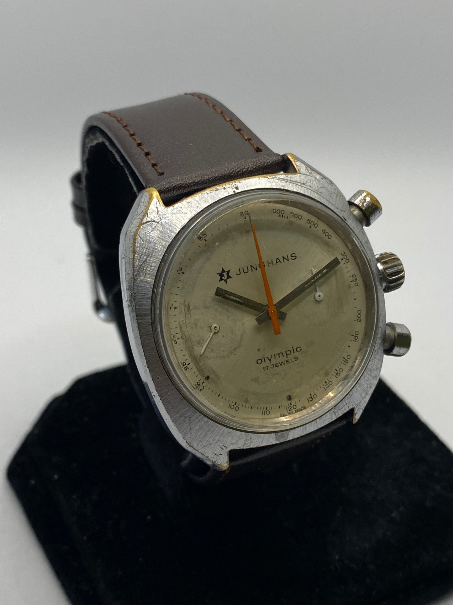 Junghans Chronograph Olympic Valjoux 7733 Rare Watch