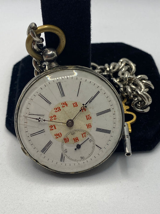 Vacheron Constantin Antique 1850s Silver Pocket Watch