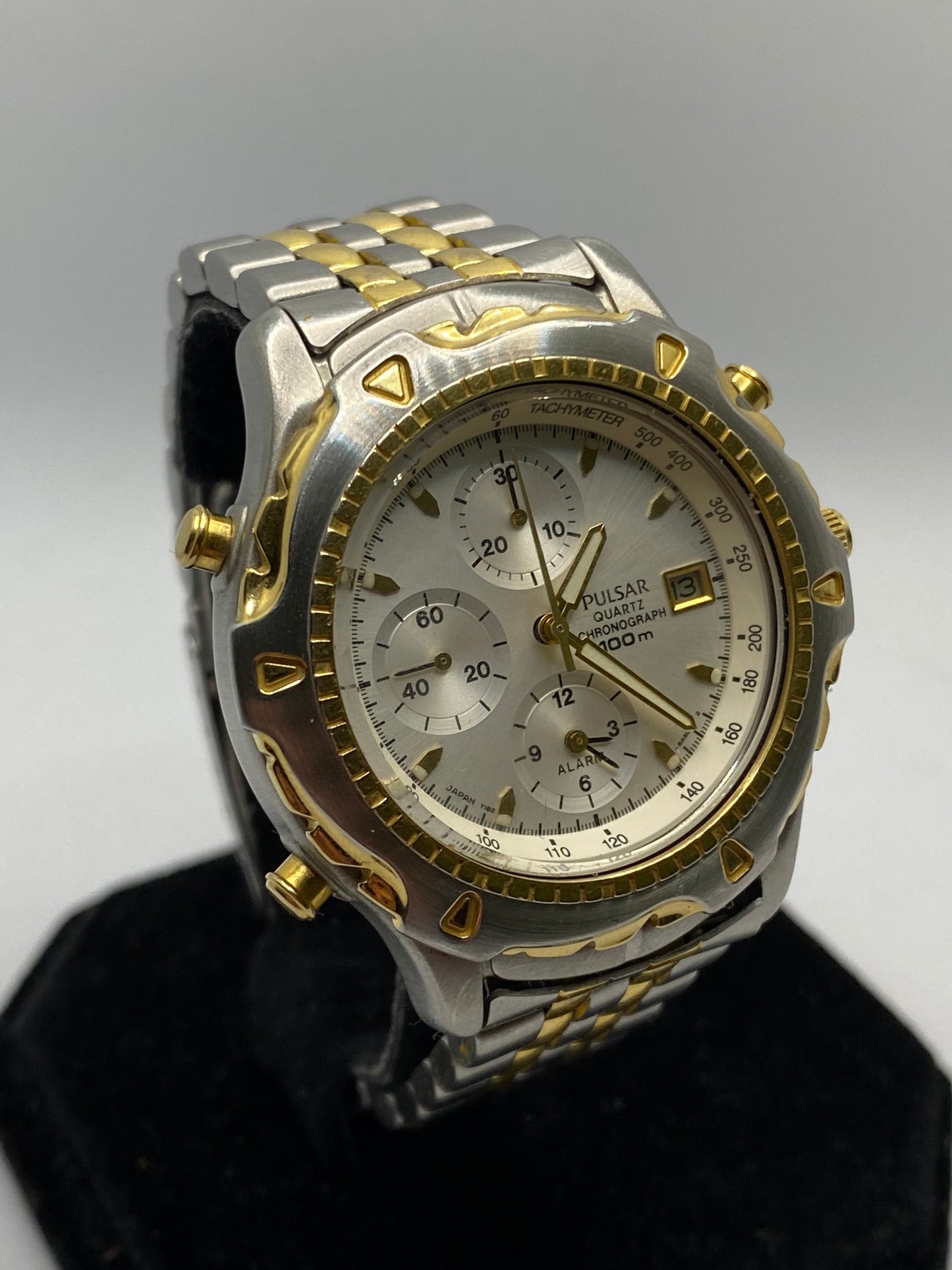 Pulsar Chronograph Alarm Gold/Steel Men’s Watch