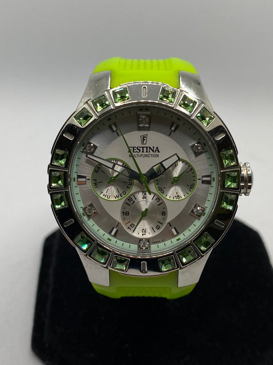 Festina Multifunction With Swarovski Crystals Unisex Watch