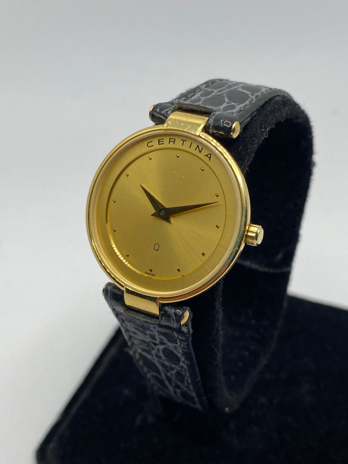 Certina Q Gold Plated Ladies Watch