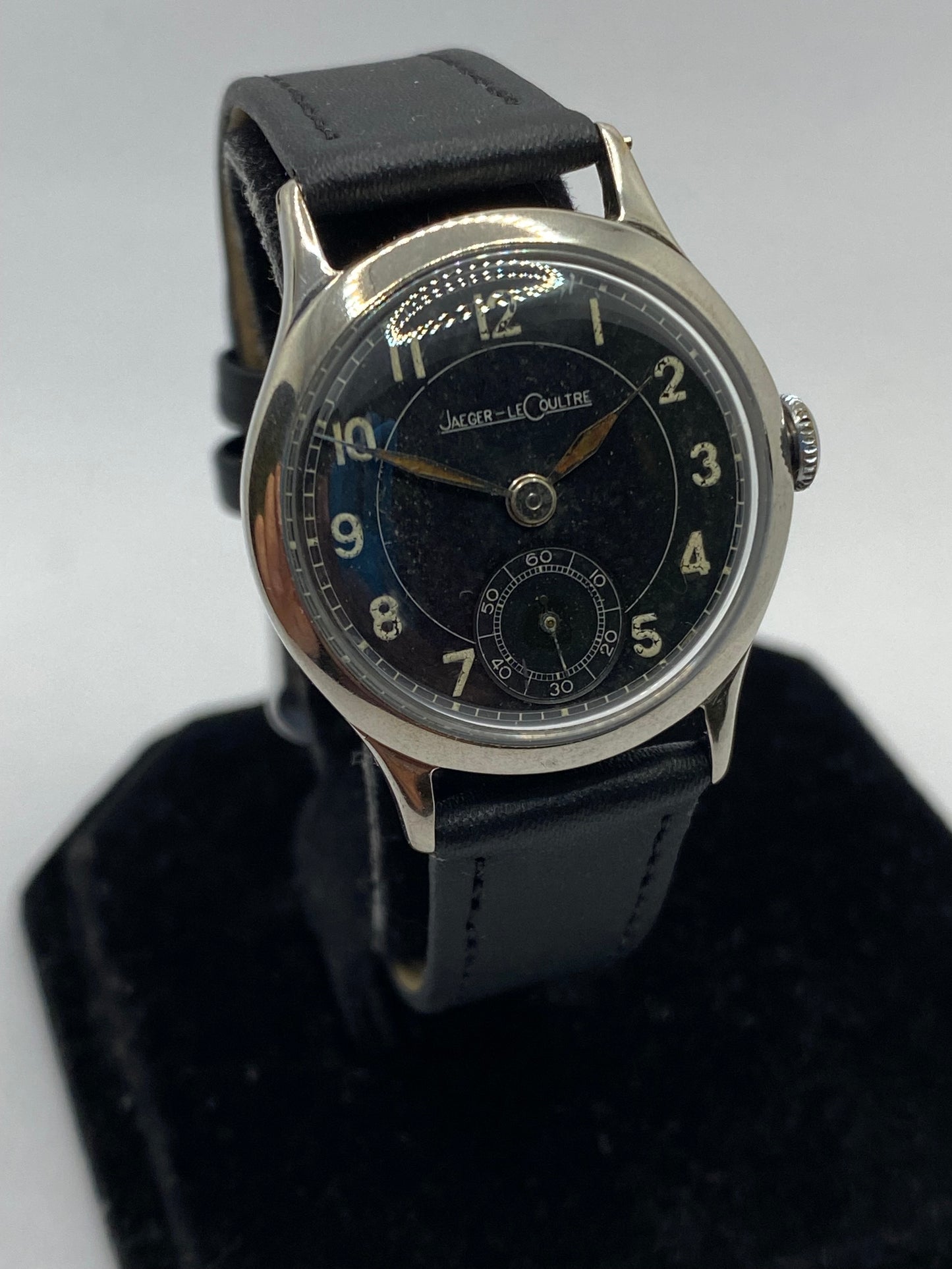 Jaeger LeCoultre Military WW2 Manual Wind Black Dial Men’s Watch