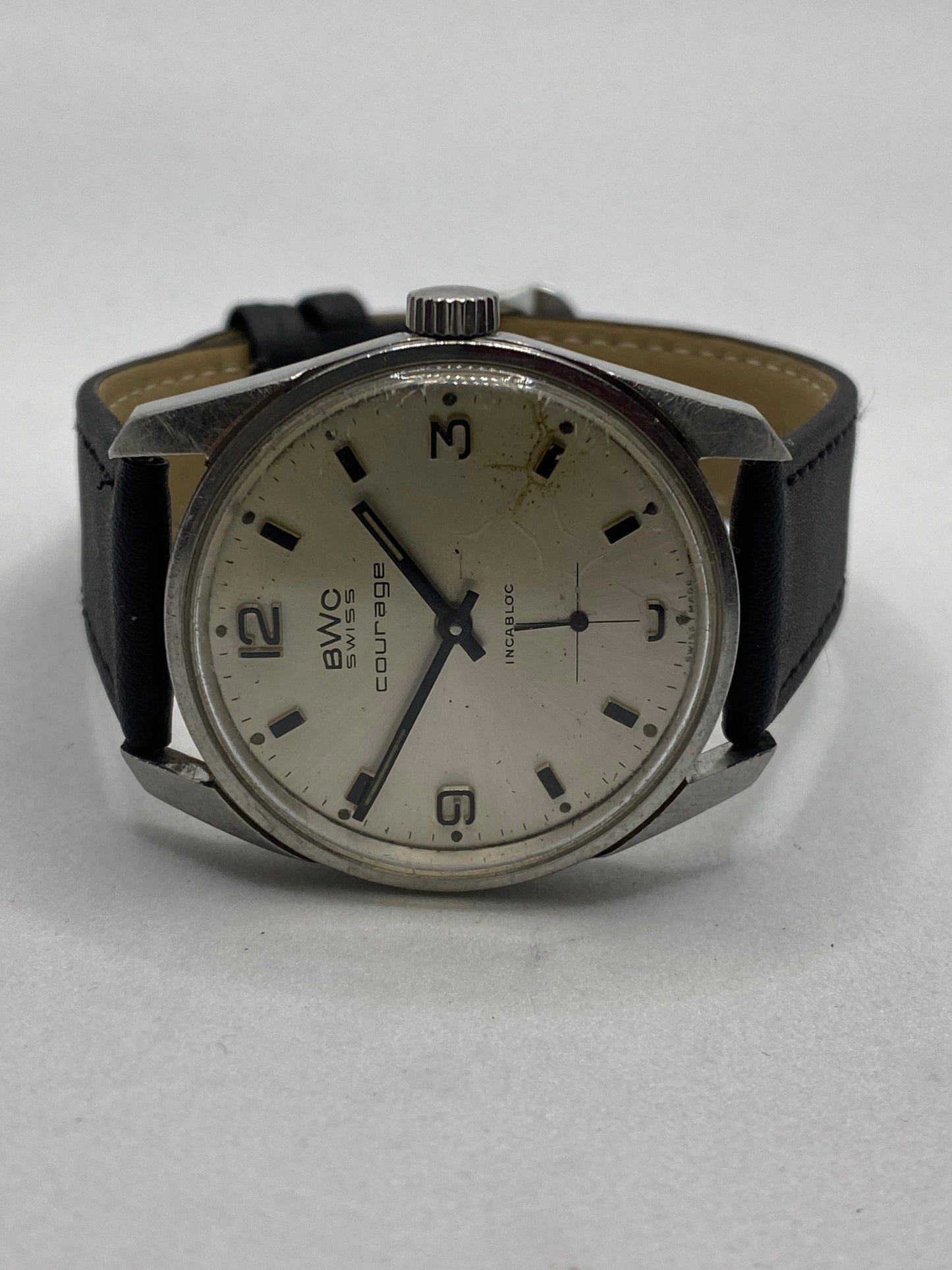 BWC Courage Military Style Small Second Vintage Watch