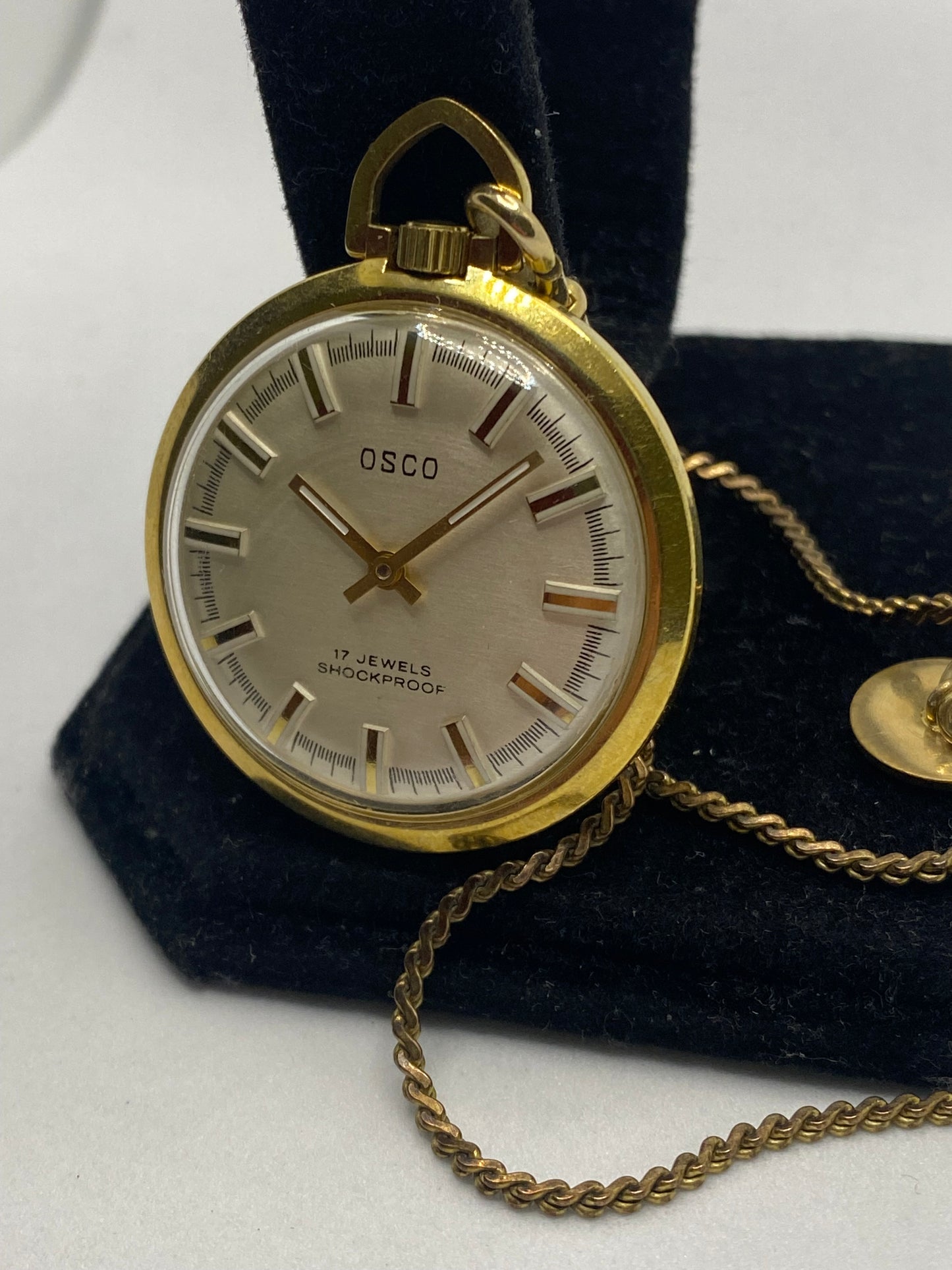 Osco 17 Jewels All Gold Plated Pocket Watch