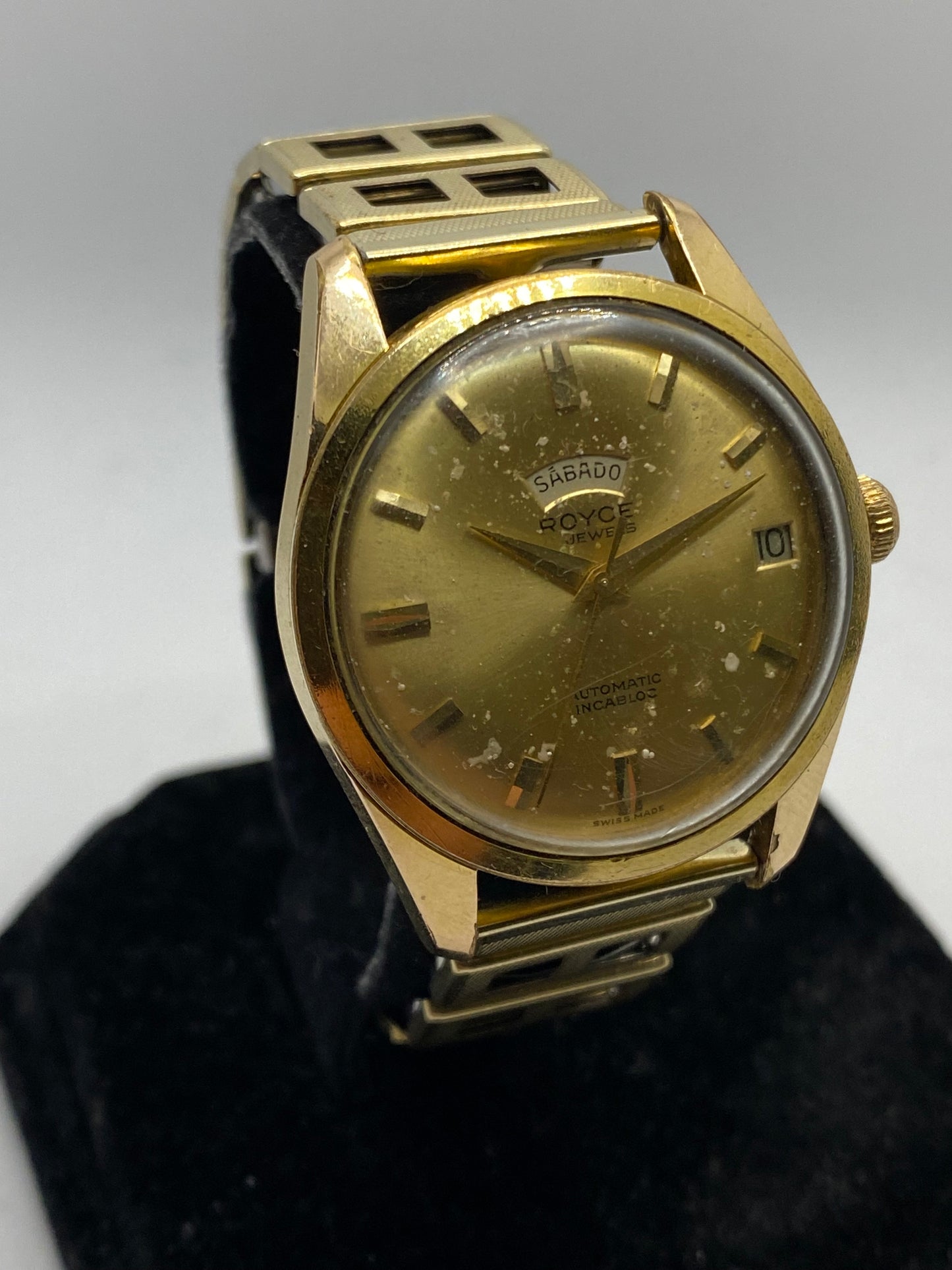 Royce Automatic President Day Date 41 Jewels Vintage Watch