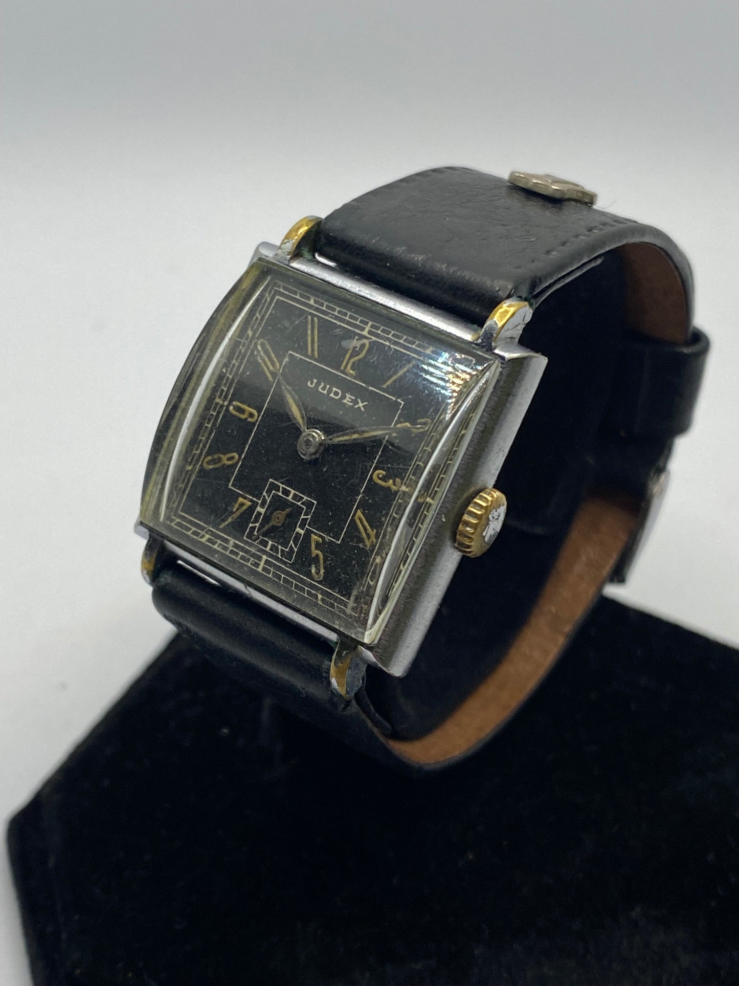 Judex Art Deco Military WW2 Black Dial Vintage Watch