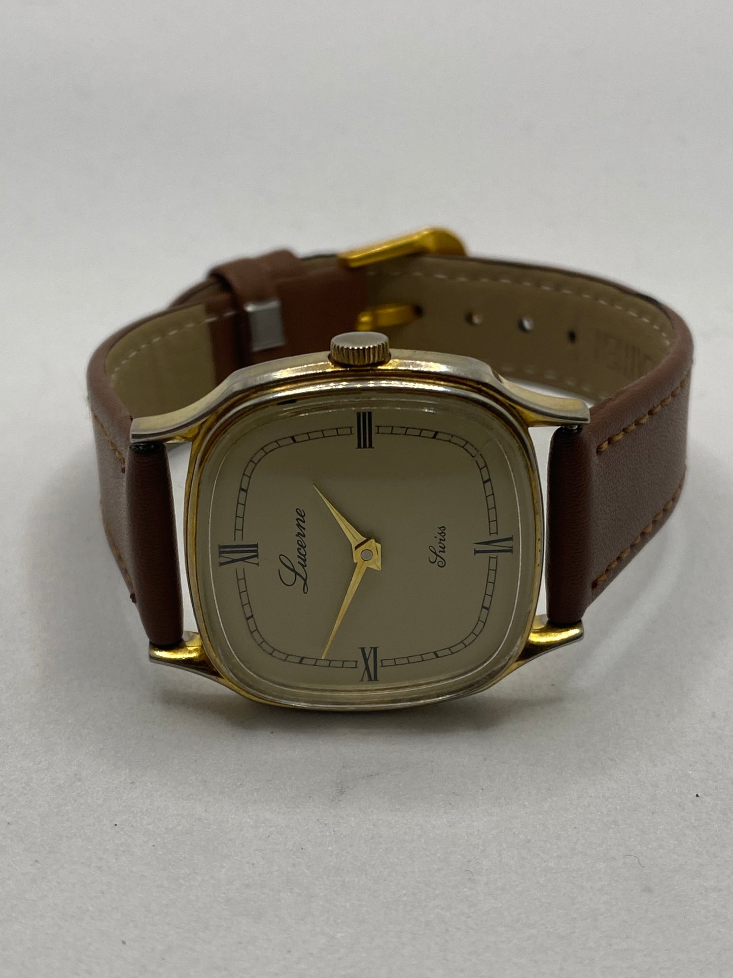 Lucerne Swiss Manual Wind Vintage 50s Watch