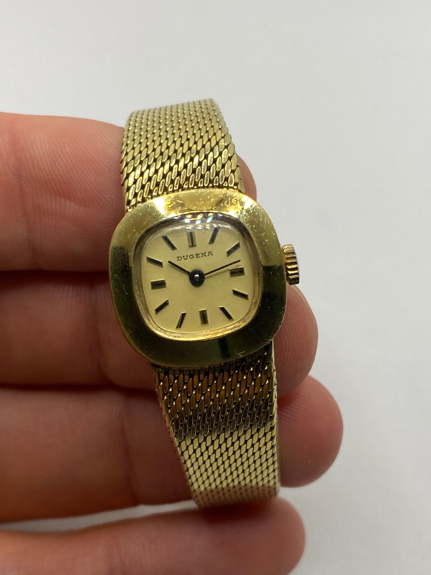 Dugena All Gold Plated Manual Wind Vintage 60s Ladies Watch