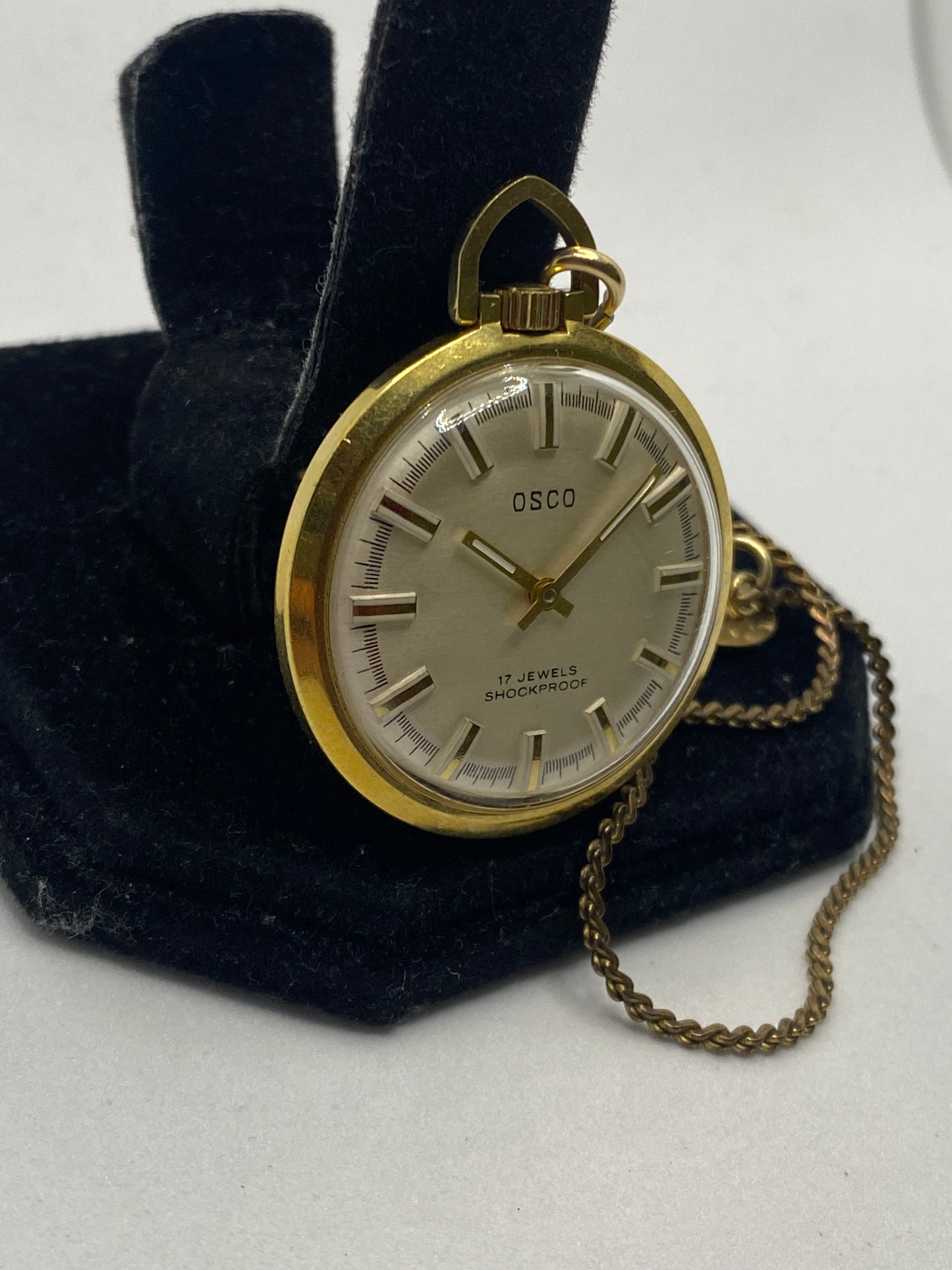 Osco 17 Jewels All Gold Plated Pocket Watch