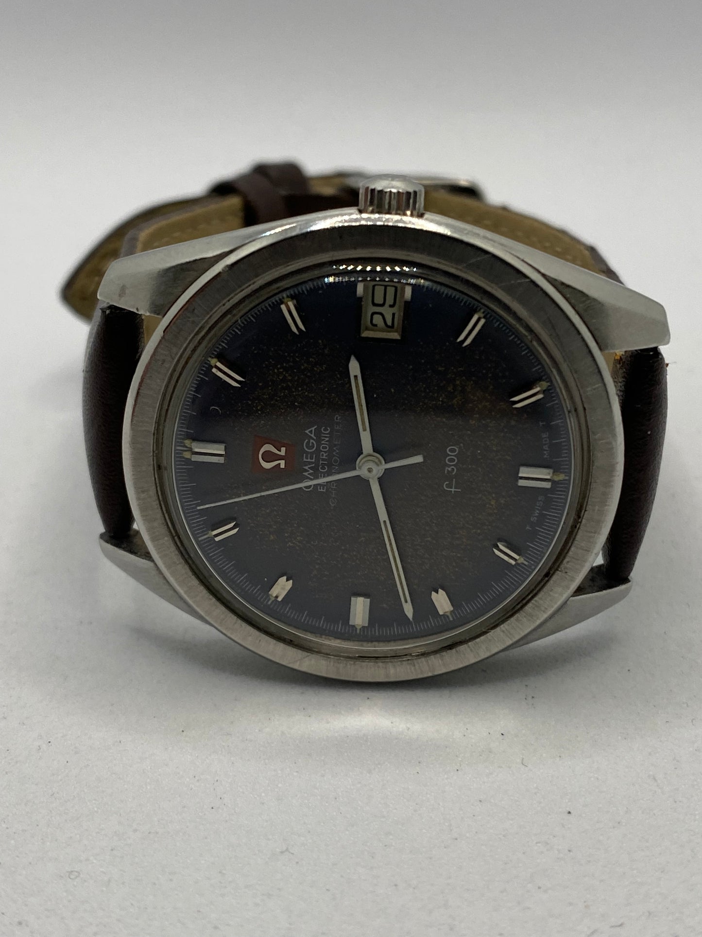 Omega Electronic Chronometer F300 Tropical Dial Extremely Rare