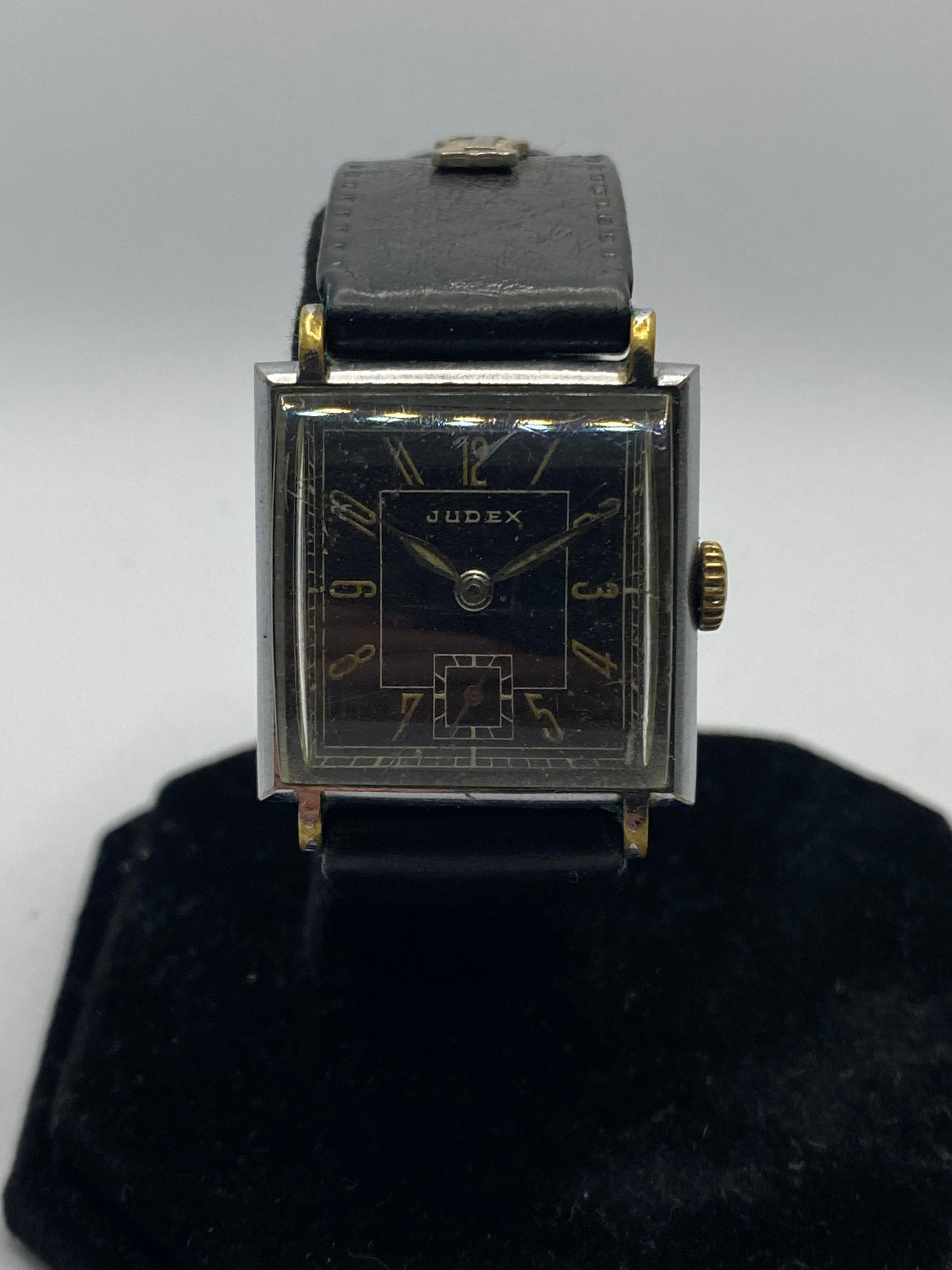 Judex Art Deco Military WW2 Black Dial Vintage Watch