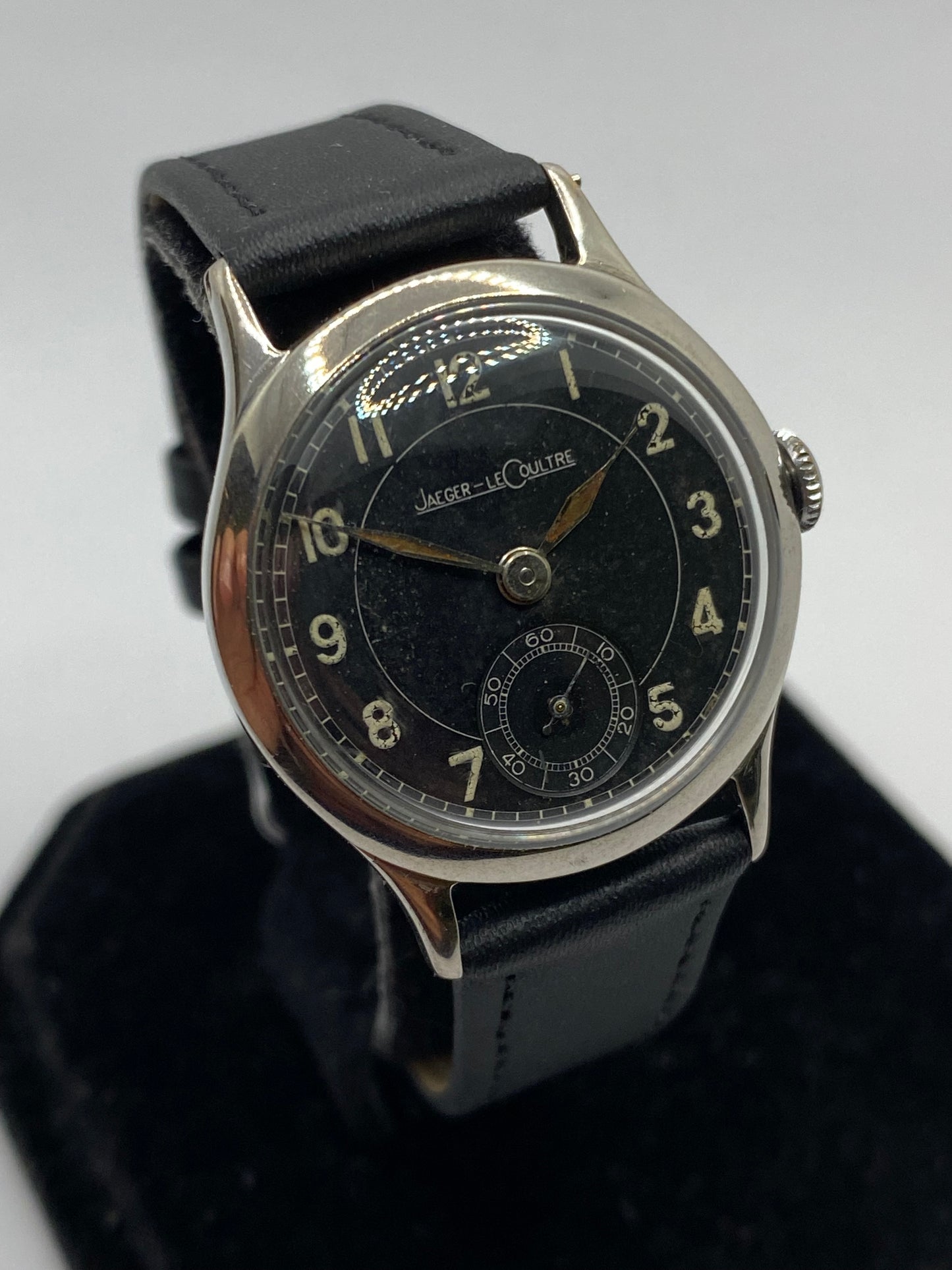 Jaeger LeCoultre Military WW2 Manual Wind Black Dial Men’s Watch