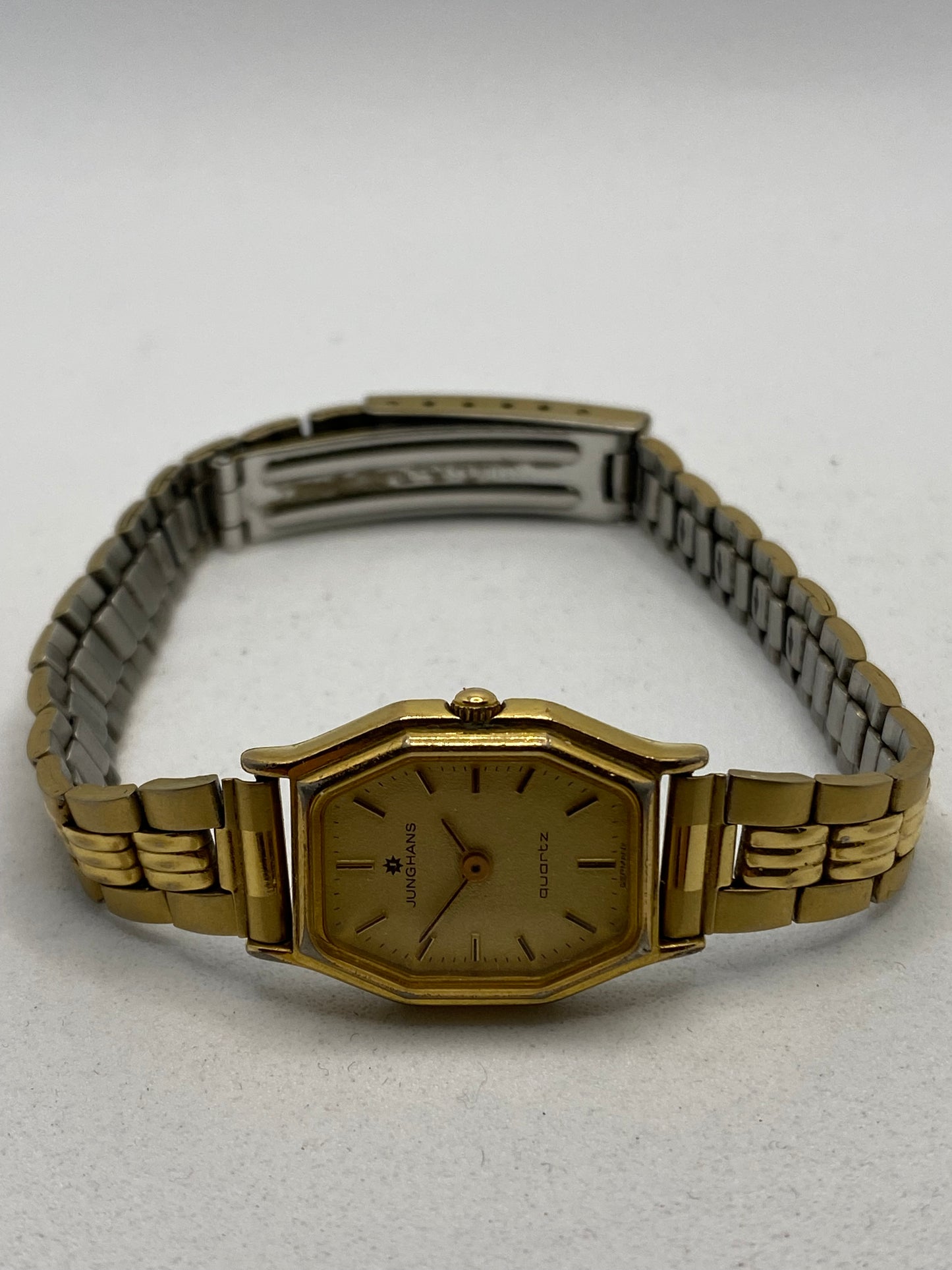 Junghans Quartz Art Deco All Gold Plated Ladies Watch