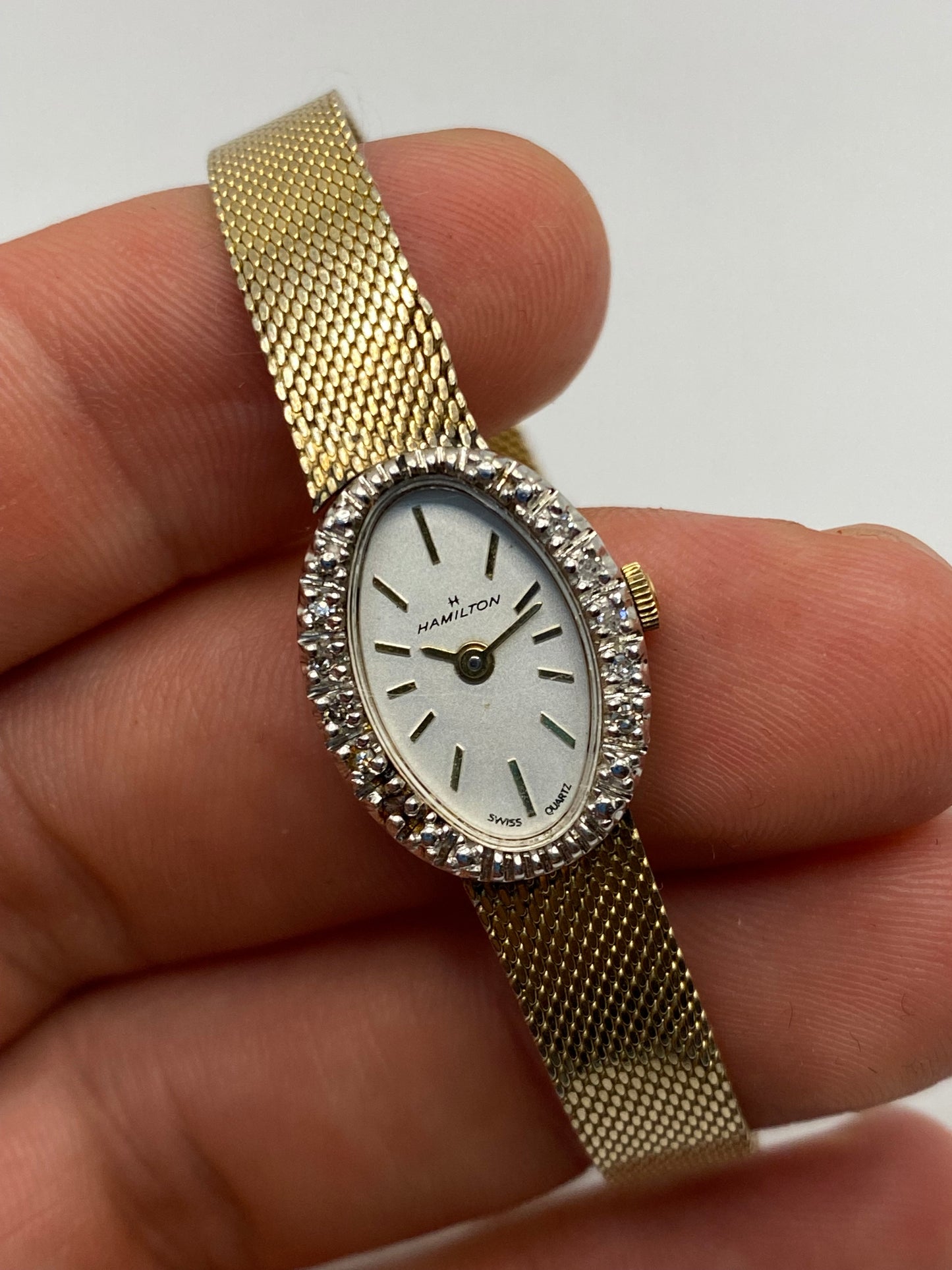 Hamilton Diamond Art Deco Ladies Luxury Watch