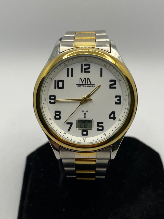 Meister Anker Radio Controlled Gold Plated Men’s Watch