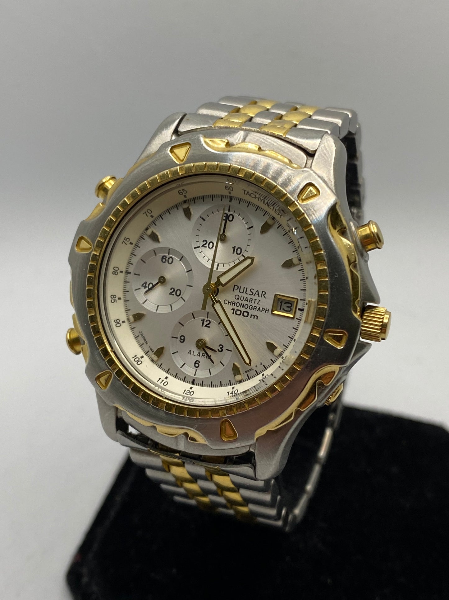 Pulsar Chronograph Alarm Gold/Steel Men’s Watch