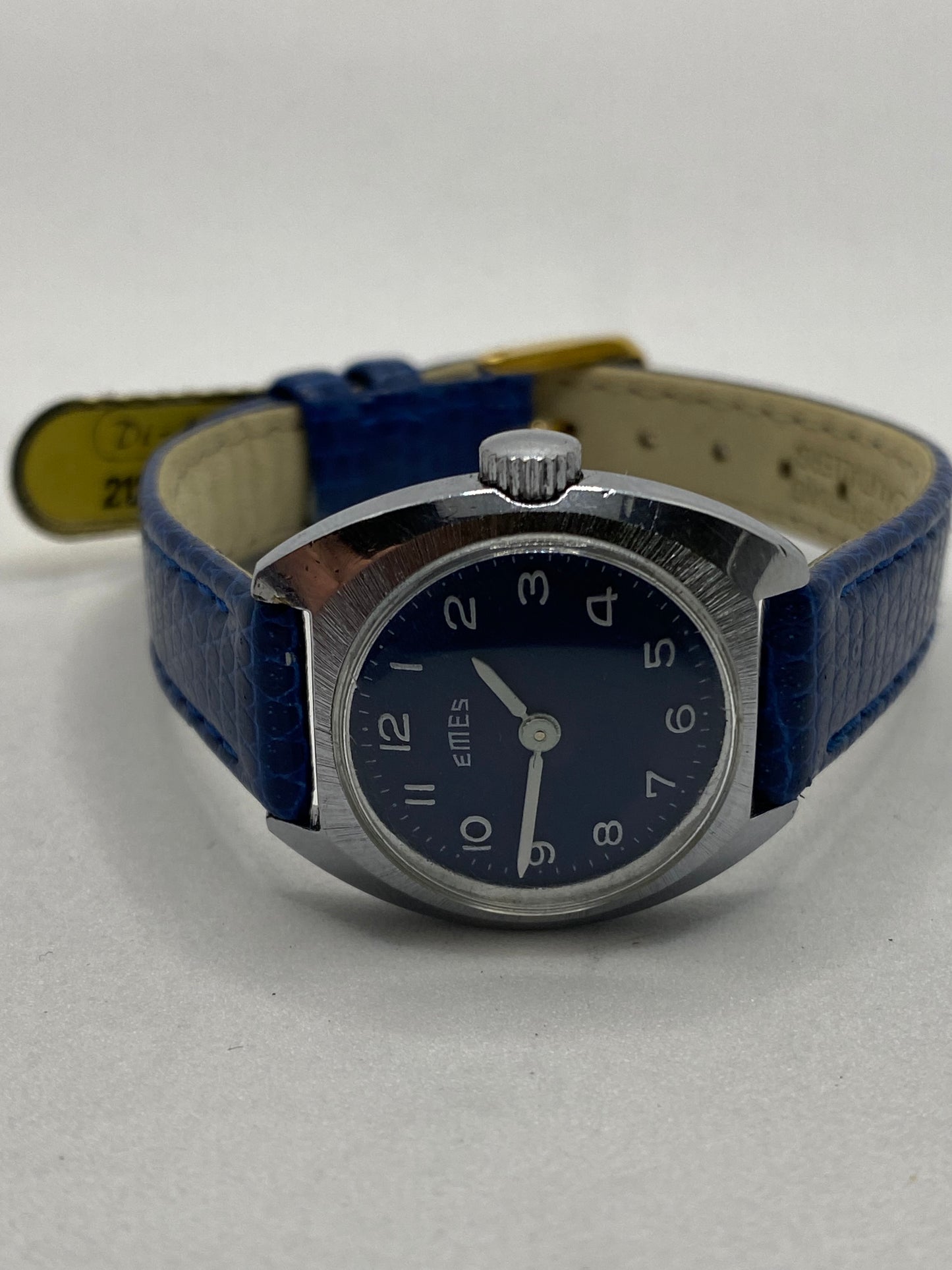 Emes Blue Dial Manual Wind 60s Ladies Watch