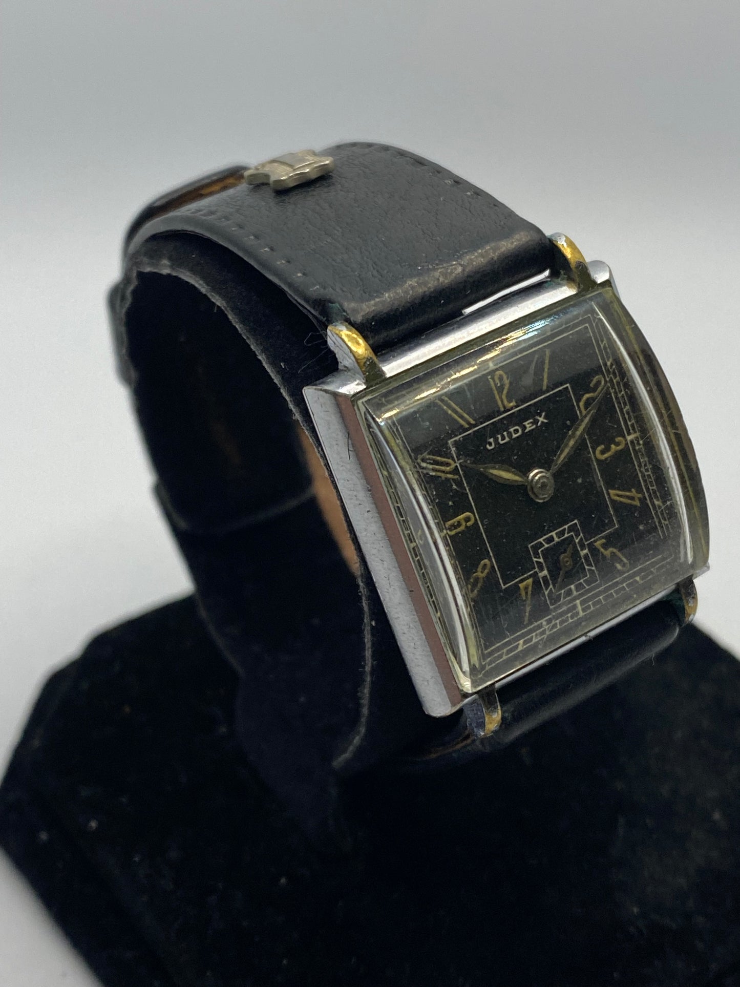 Judex Art Deco Military WW2 Black Dial Vintage Watch