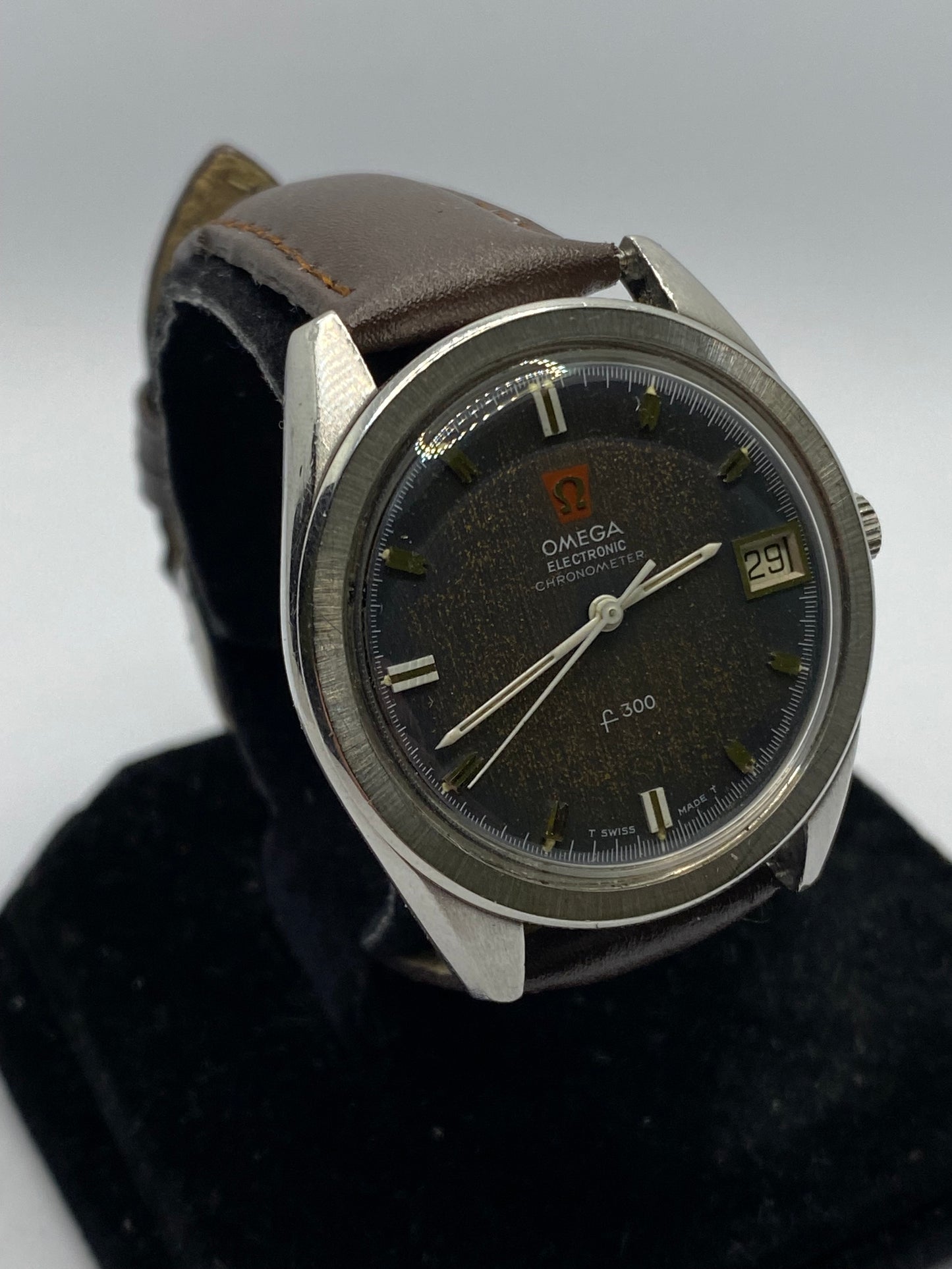 Omega Electronic Chronometer F300 Tropical Dial Extremely Rare