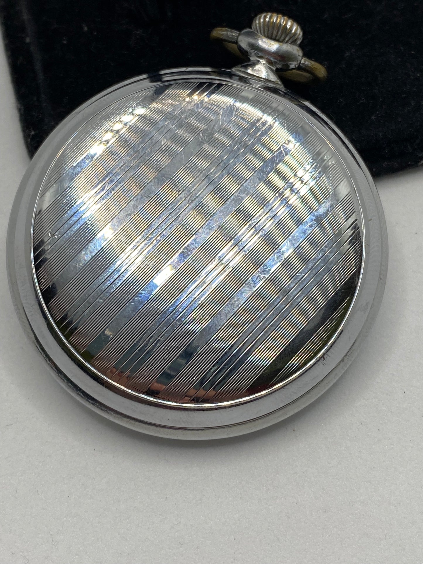 UMF Ruhla Saturn Bullseye Pocket Watch