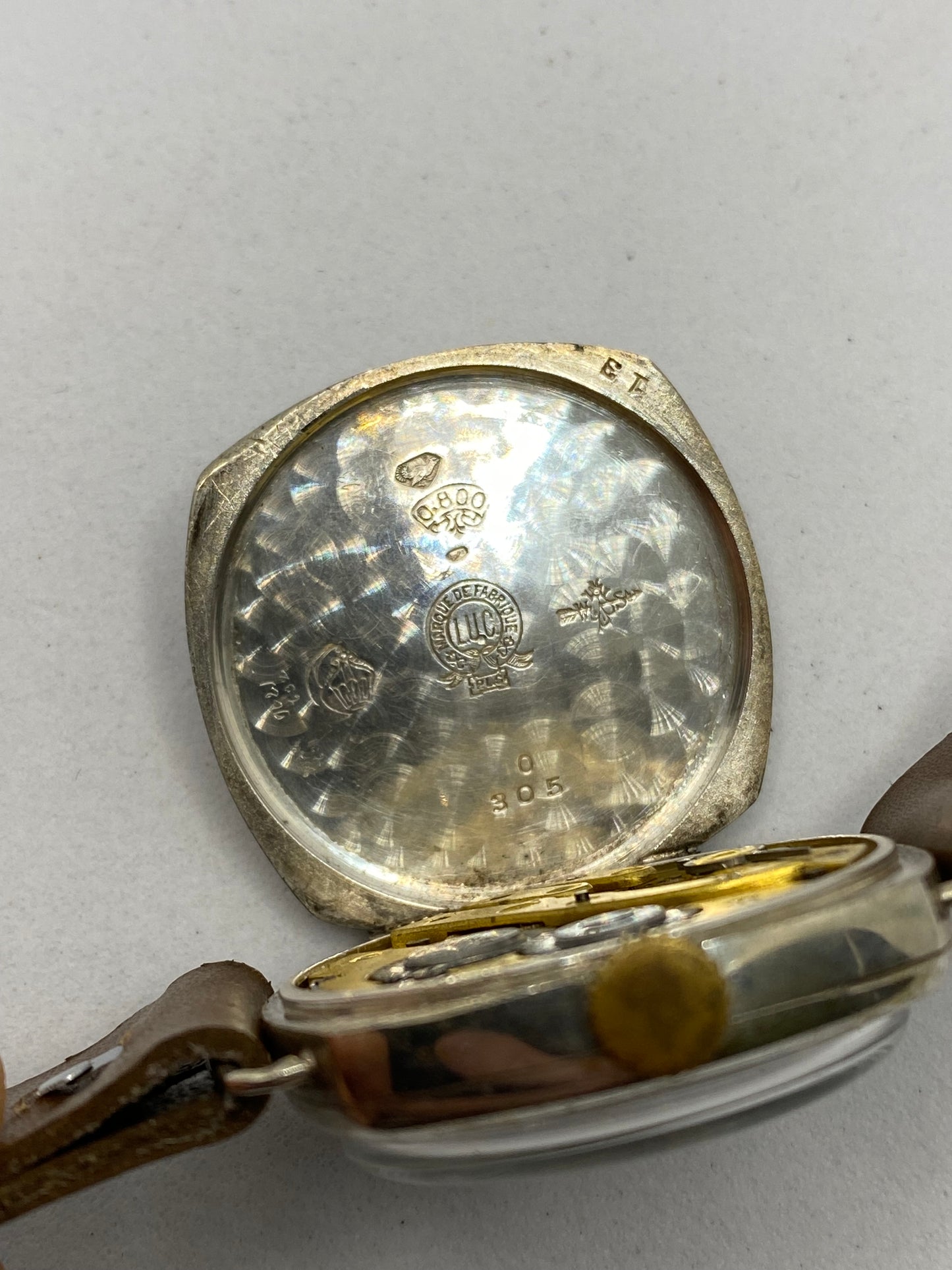 Chopard L.U.C. Military WW1 Silver Extremely Rare Watch