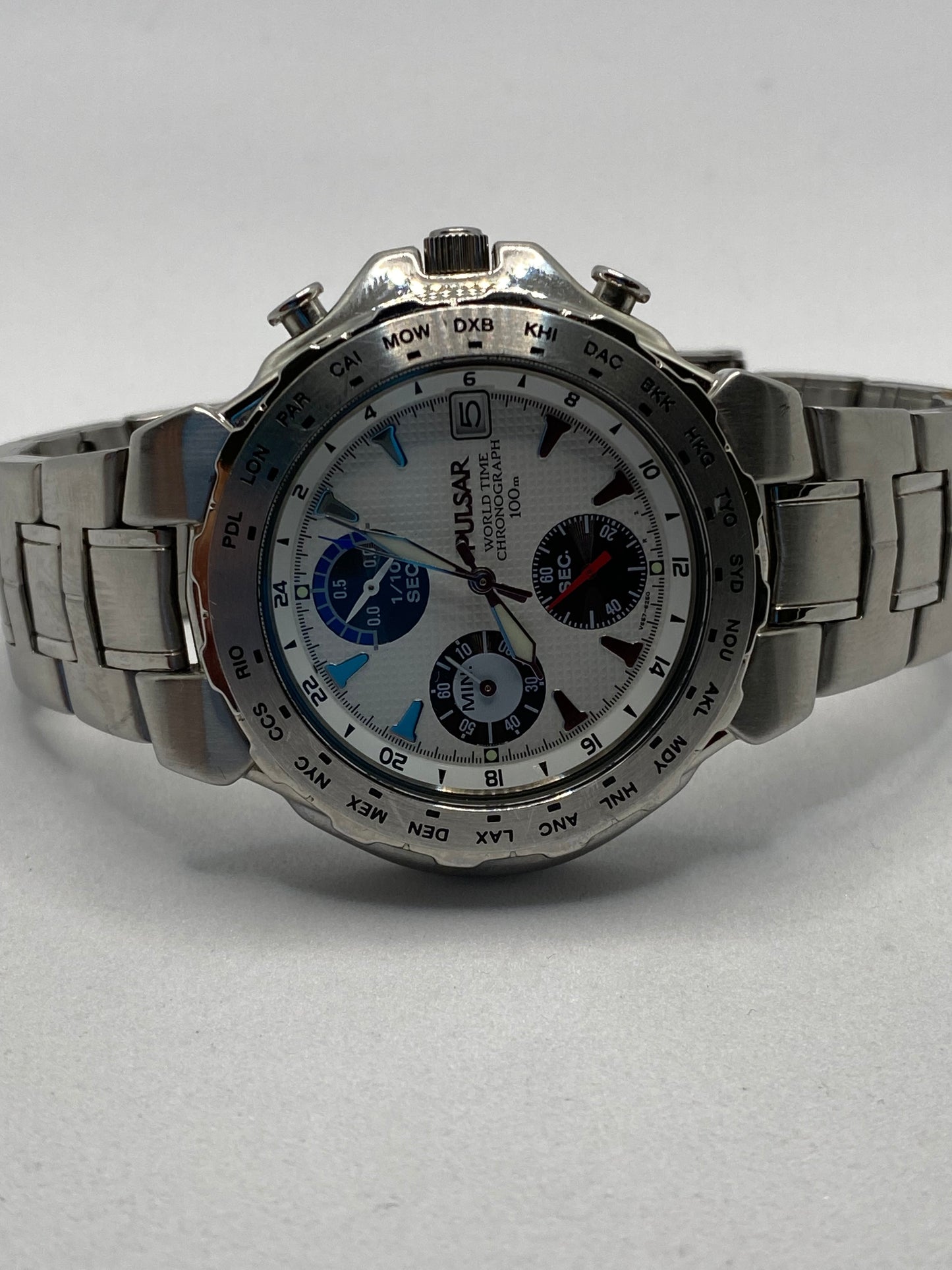 Pulsar World Time Chronograph 10ATM Men’s Watch