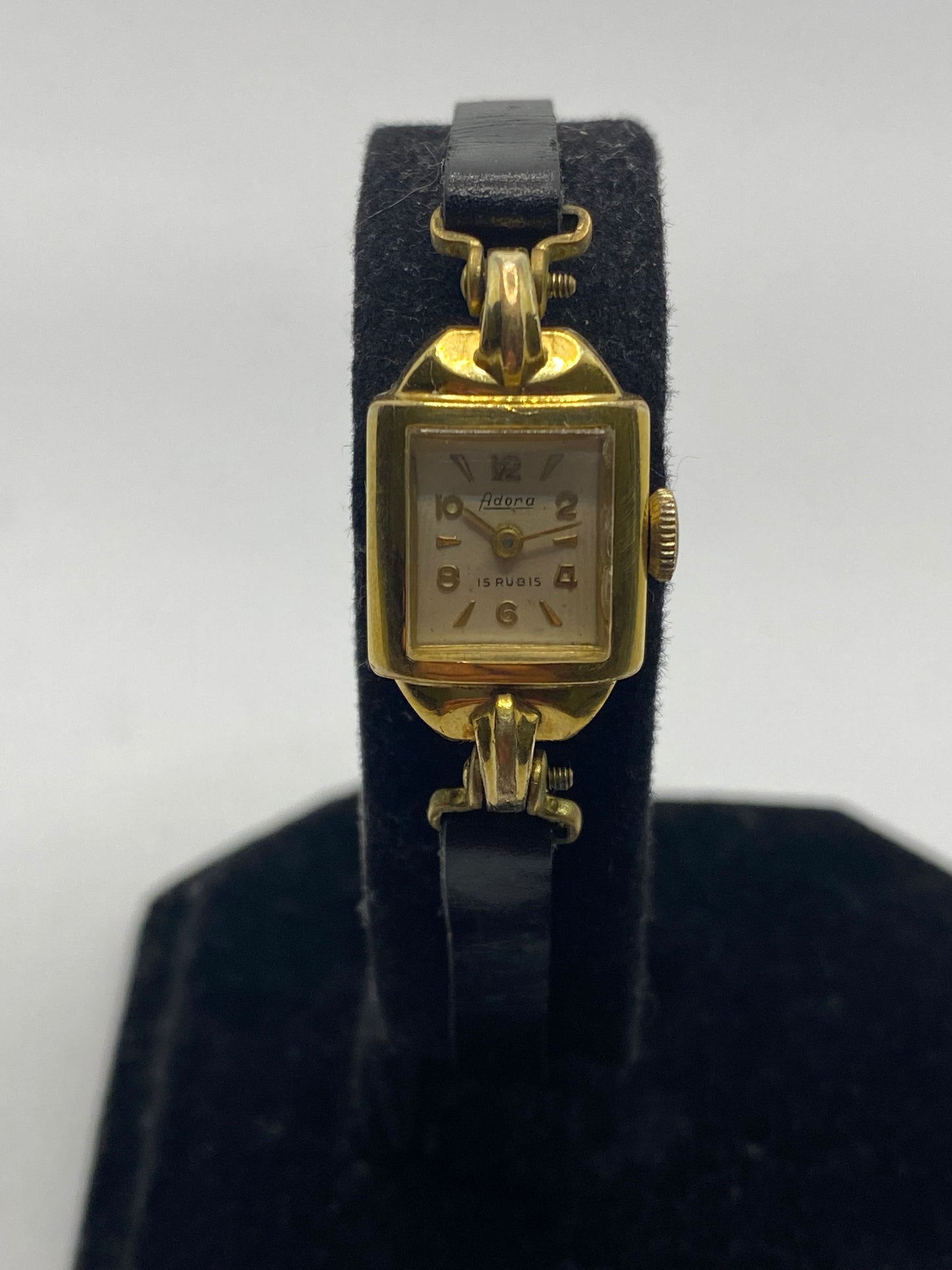 Adora Cocktail 15 Rubis Gold Plated Ladies Watch