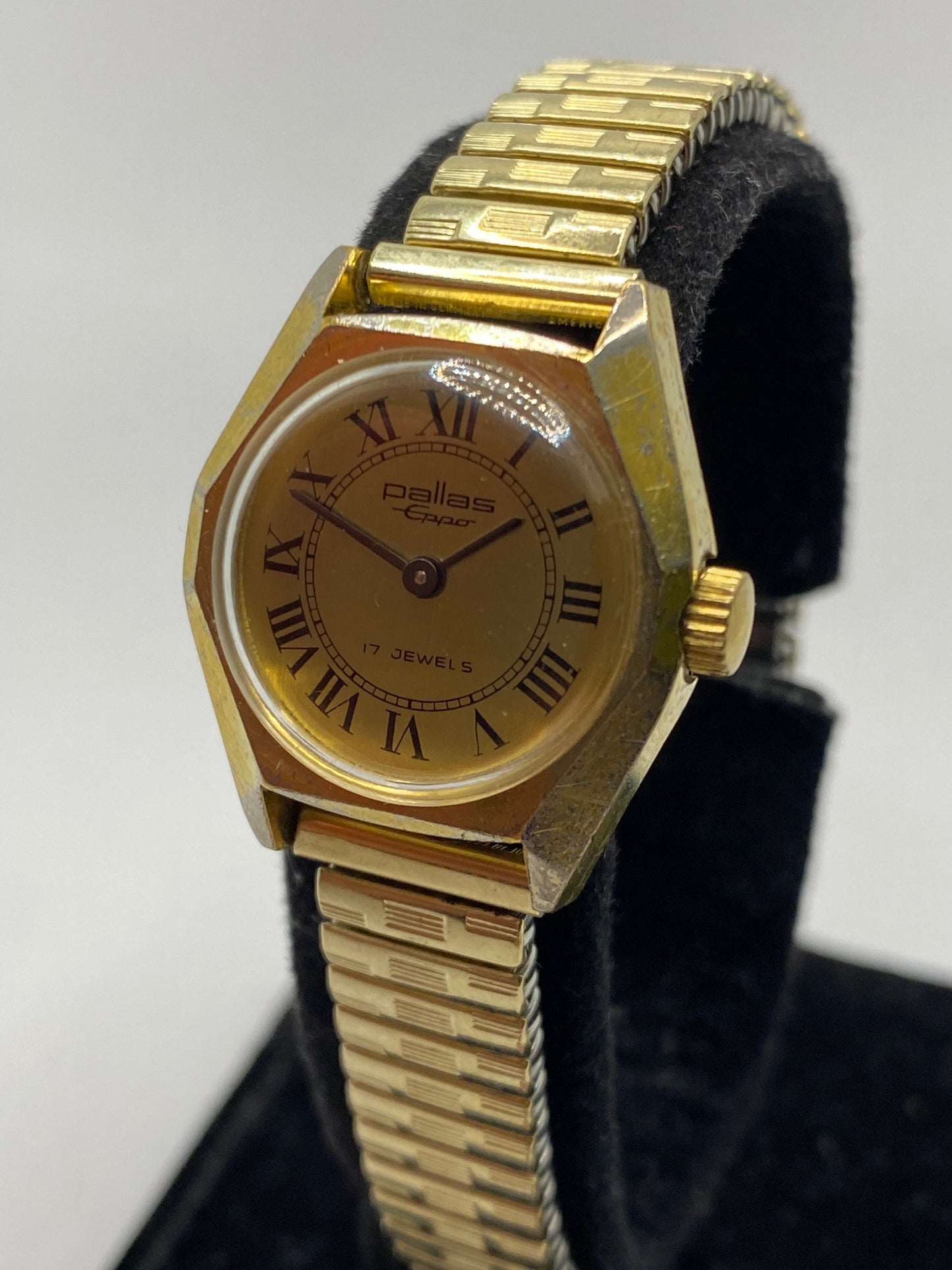 Pallas Eppo 17 Jewels All Gold Plated Manual Wind Ladies Watch