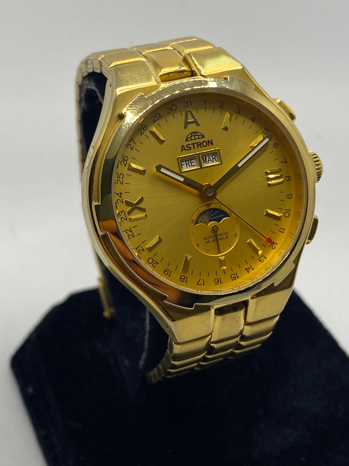 Astron Automatic Triple Date Moonphase All Gold Plated