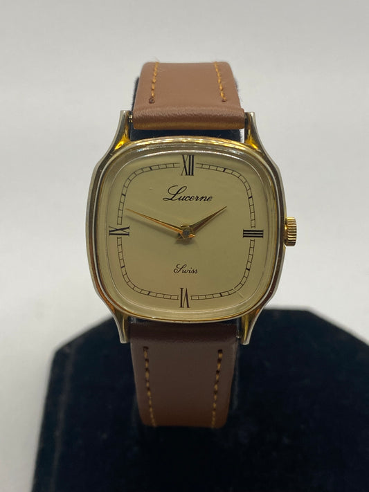 Lucerne Swiss Manual Wind Vintage 50s Watch