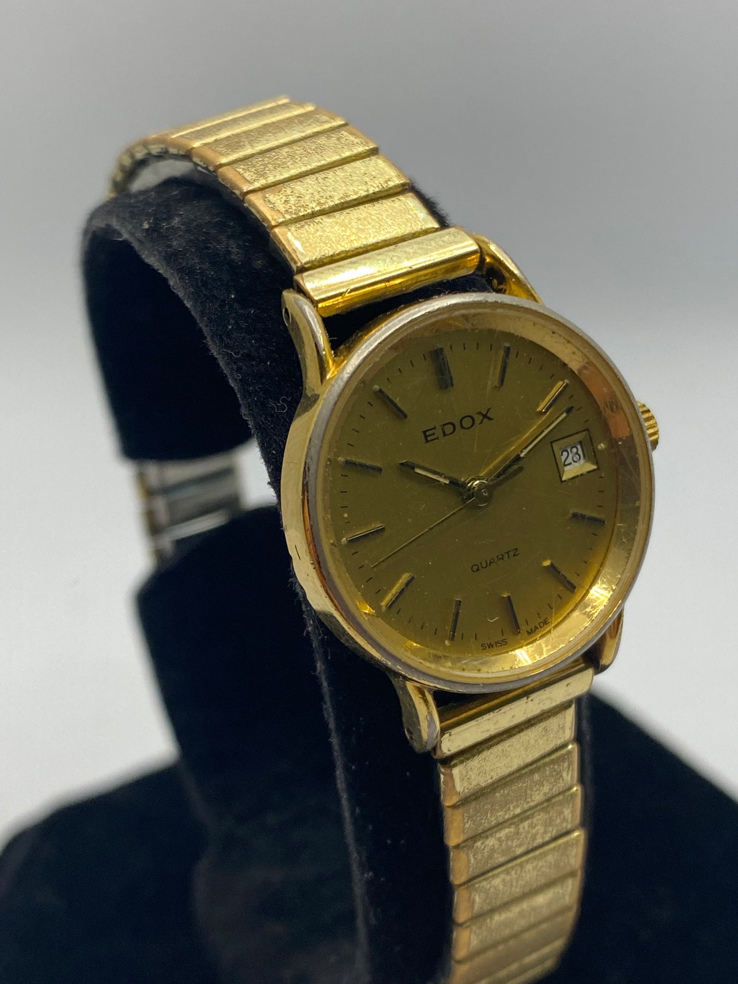 Edox Quartz All Gold Plated Ladies Watch