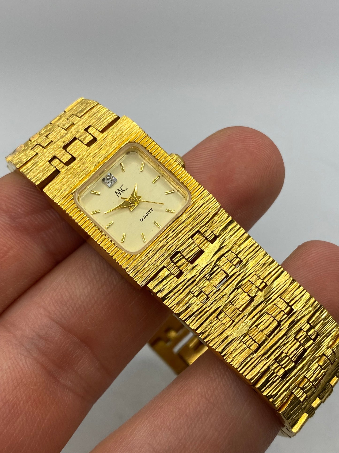 MC Diamond 18K Gold Plated Ladies Watch