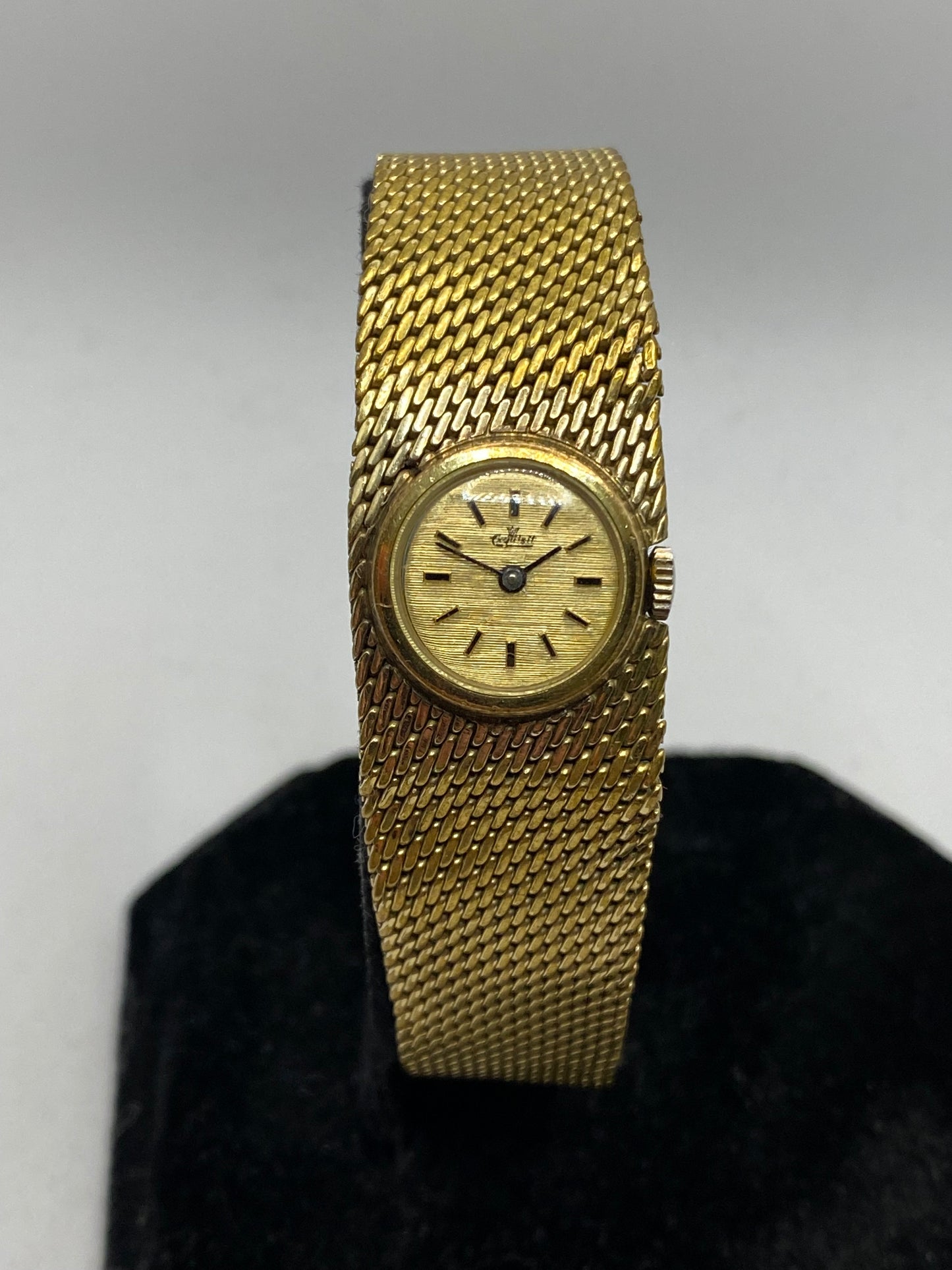 Exquisit Luxury 18K Gold Plated Vintage Ladies Watch