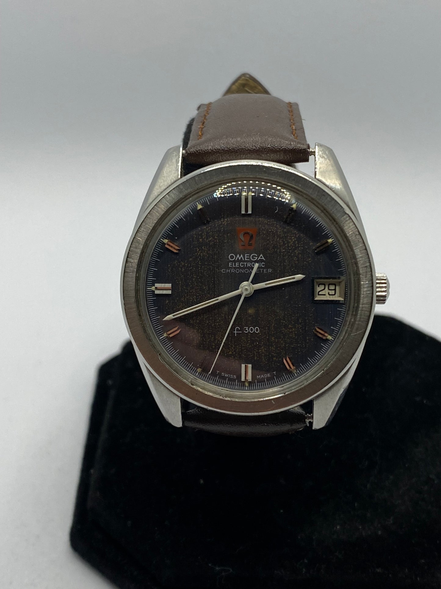 Omega Electronic Chronometer F300 Tropical Dial Extremely Rare