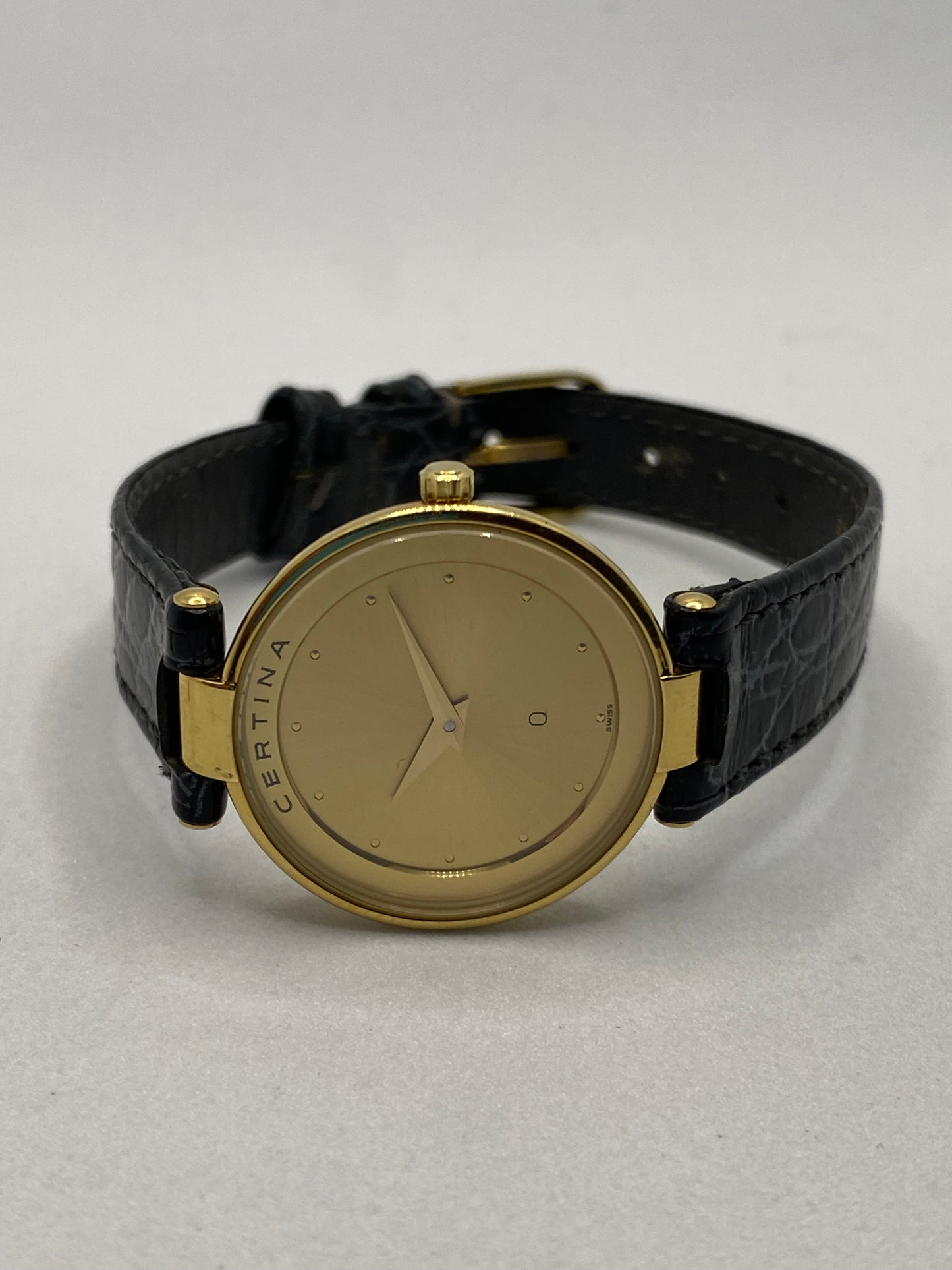 Certina Q Gold Plated Ladies Watch