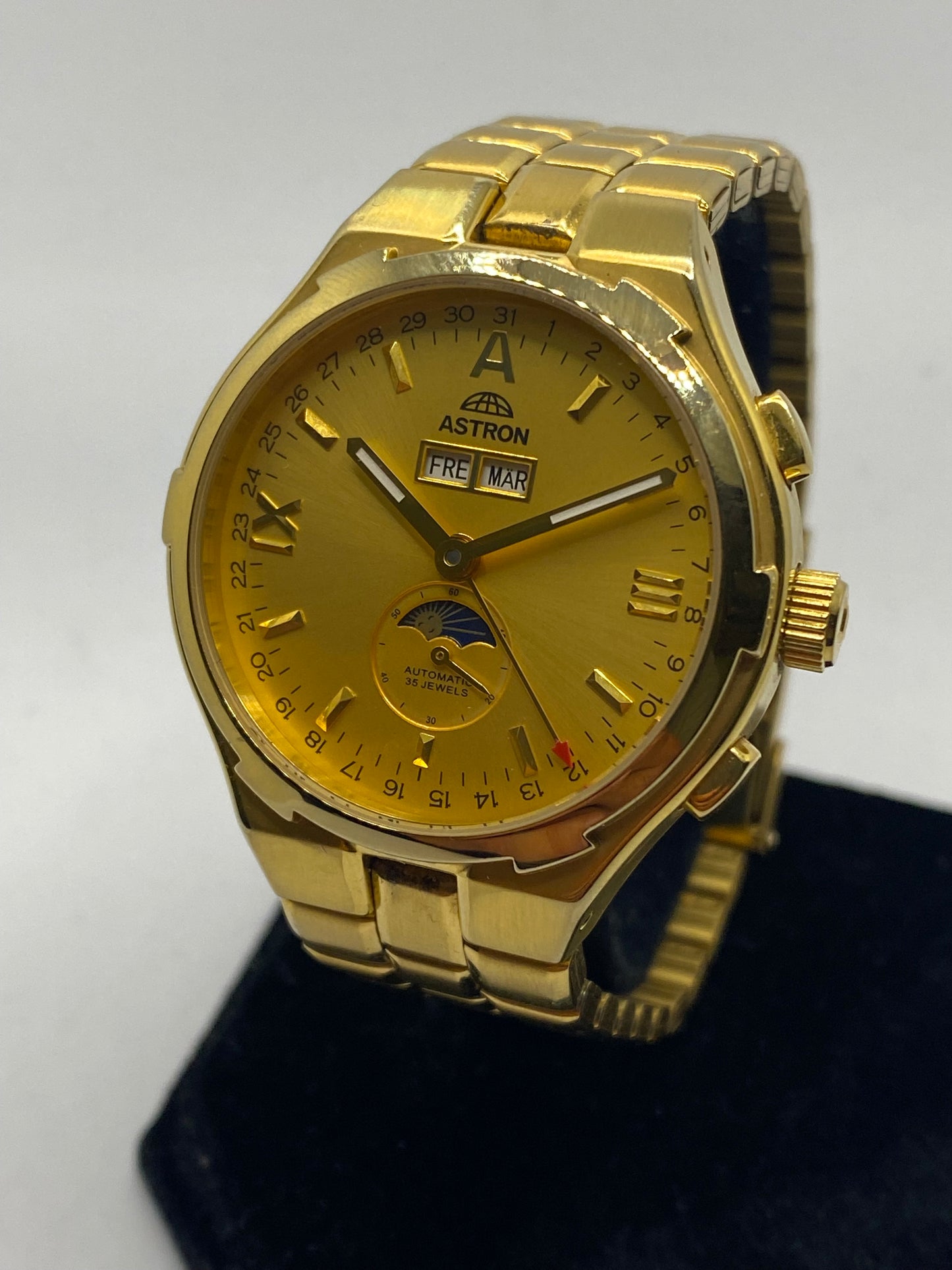 Astron Automatic Triple Date Moonphase All Gold Plated