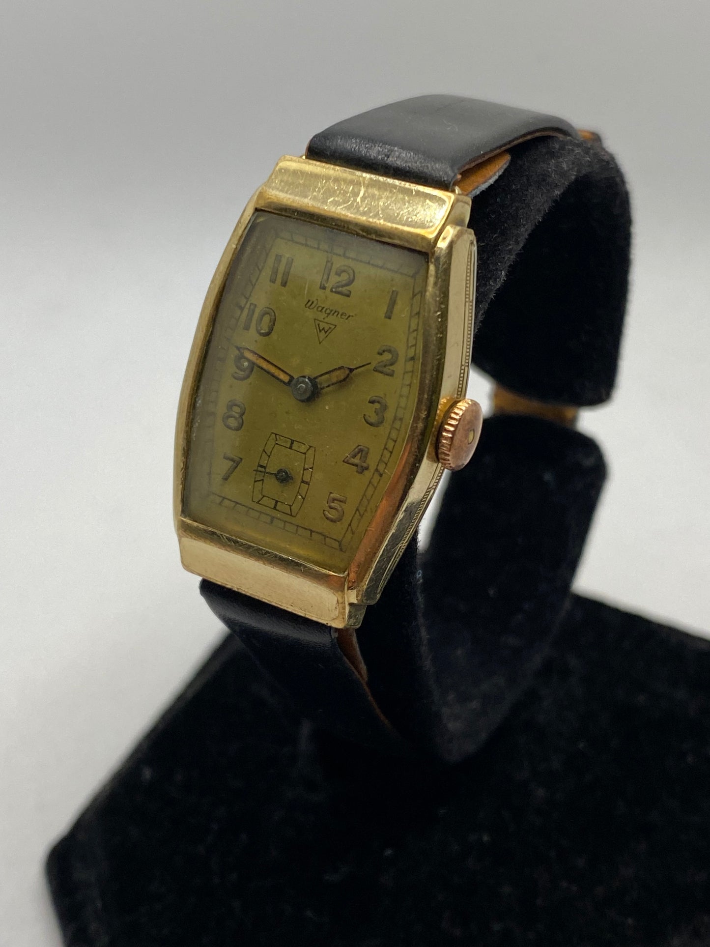 Wagner Military WW2 1940s Art Deco Vintage Watch