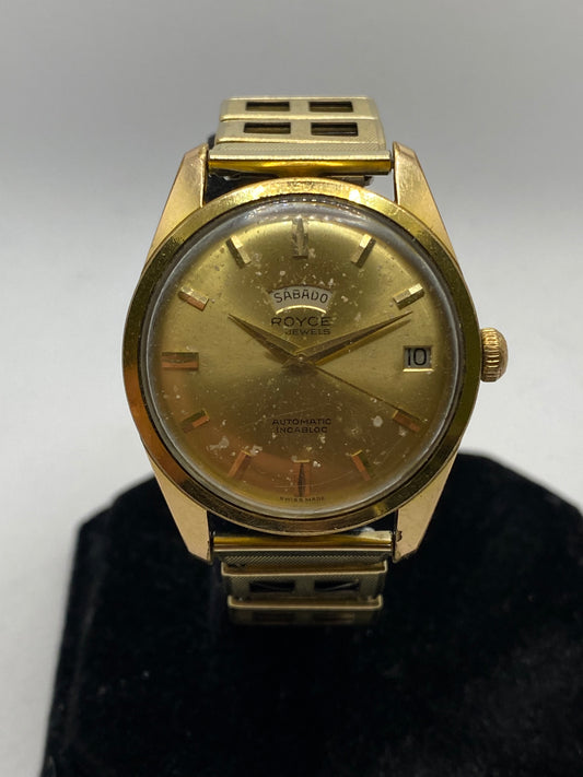 Royce Automatic President Day Date 41 Jewels Vintage Watch