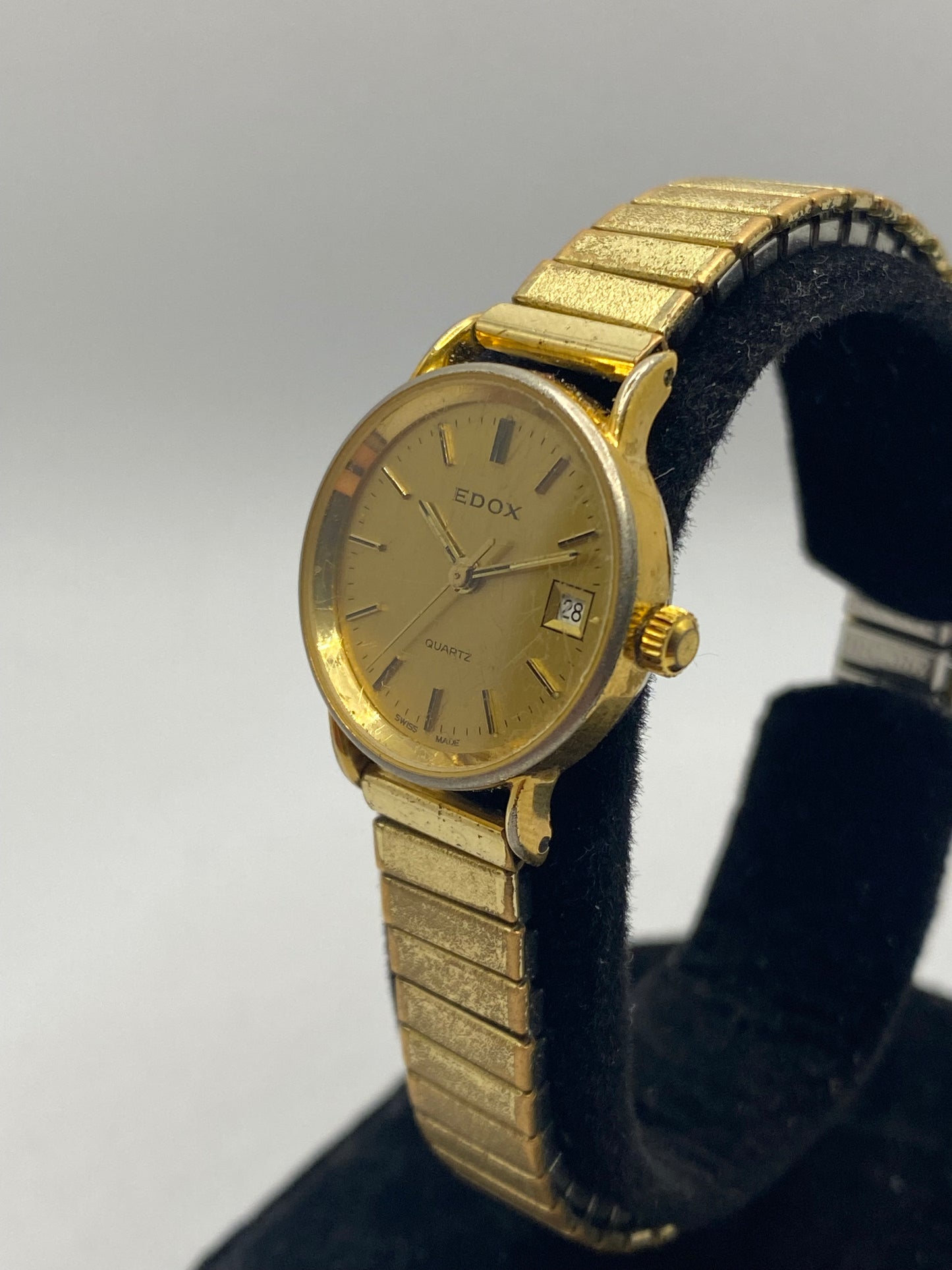 Edox Quartz All Gold Plated Ladies Watch