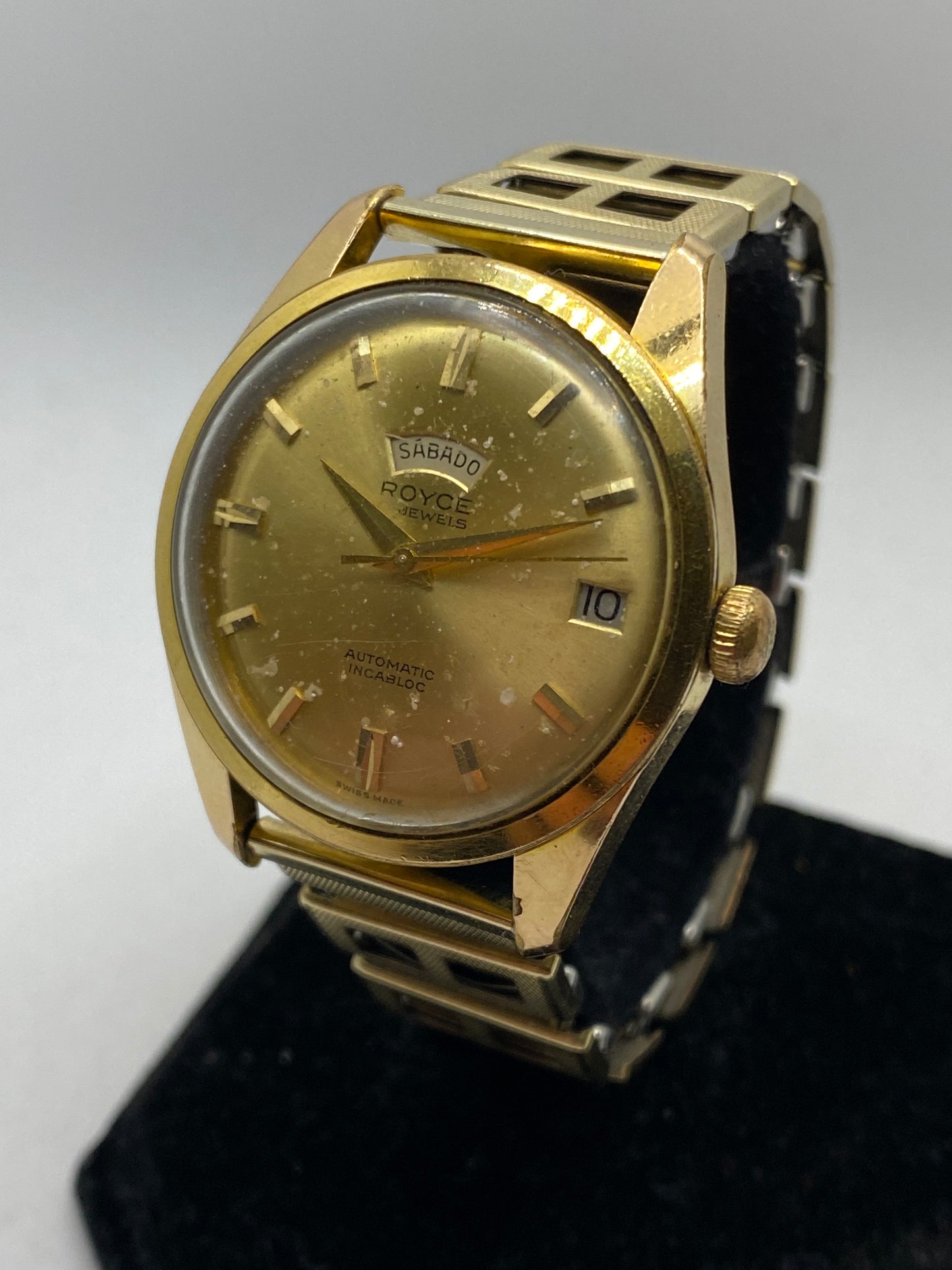 Royce Automatic President Day Date 41 Jewels Vintage Watch