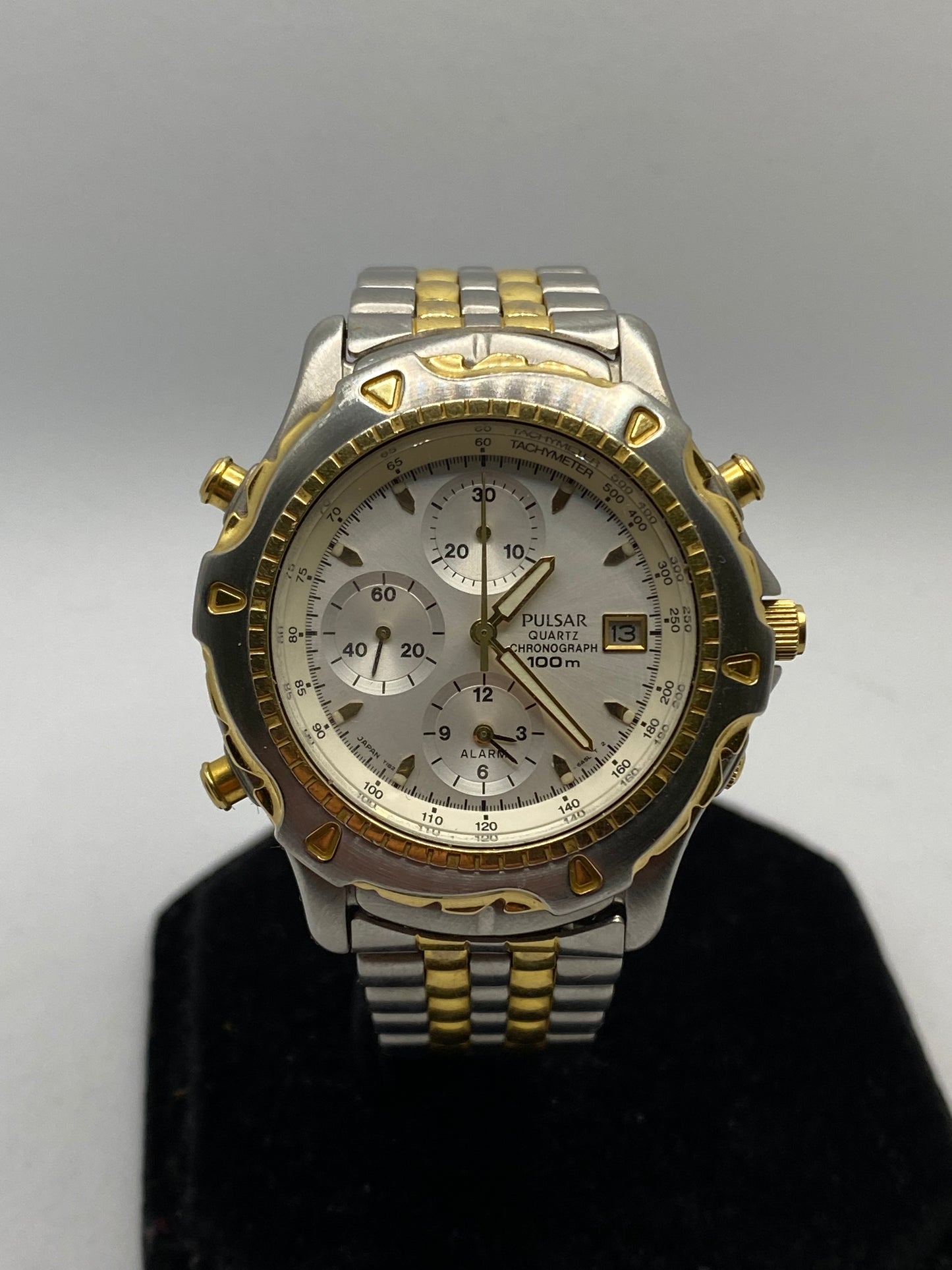 Pulsar Chronograph Alarm Gold/Steel Men’s Watch